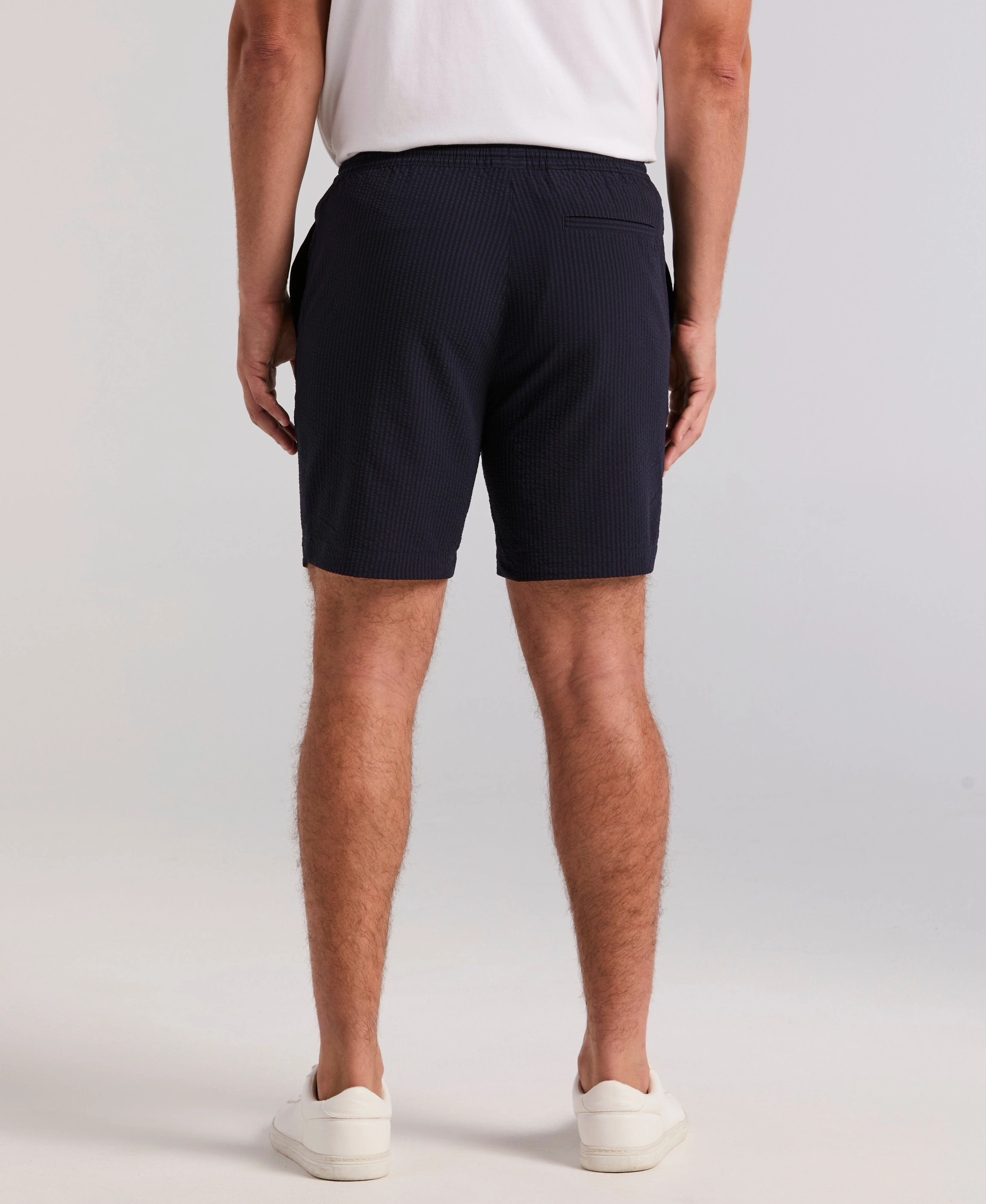 7" Drawstring Seersucker Shorts - Image 3