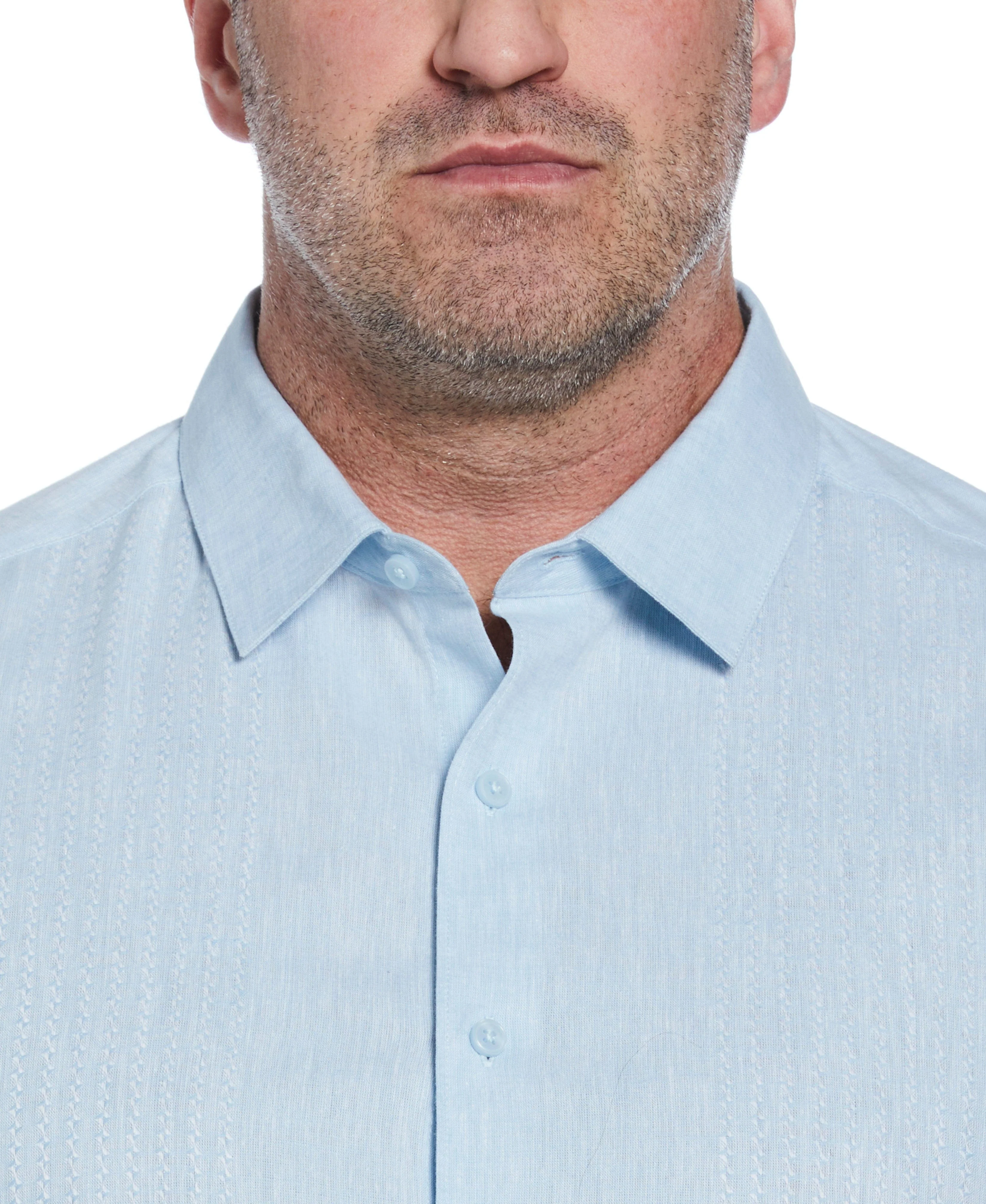 Big & Tall Engineered Dobby Panel Shirt - Image 2