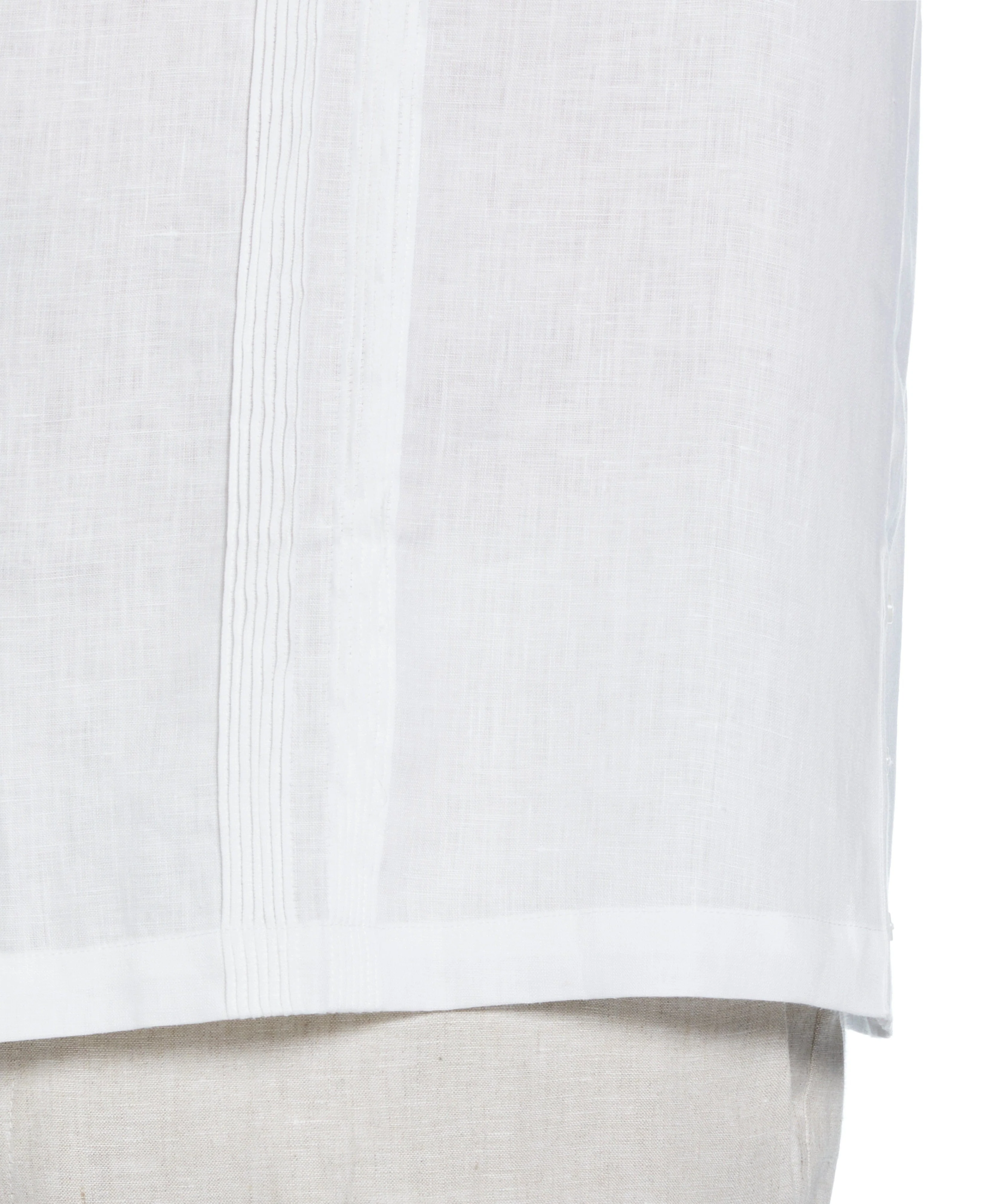 Big & Tall Multi Pintuck Linen Guayabera - Image 4