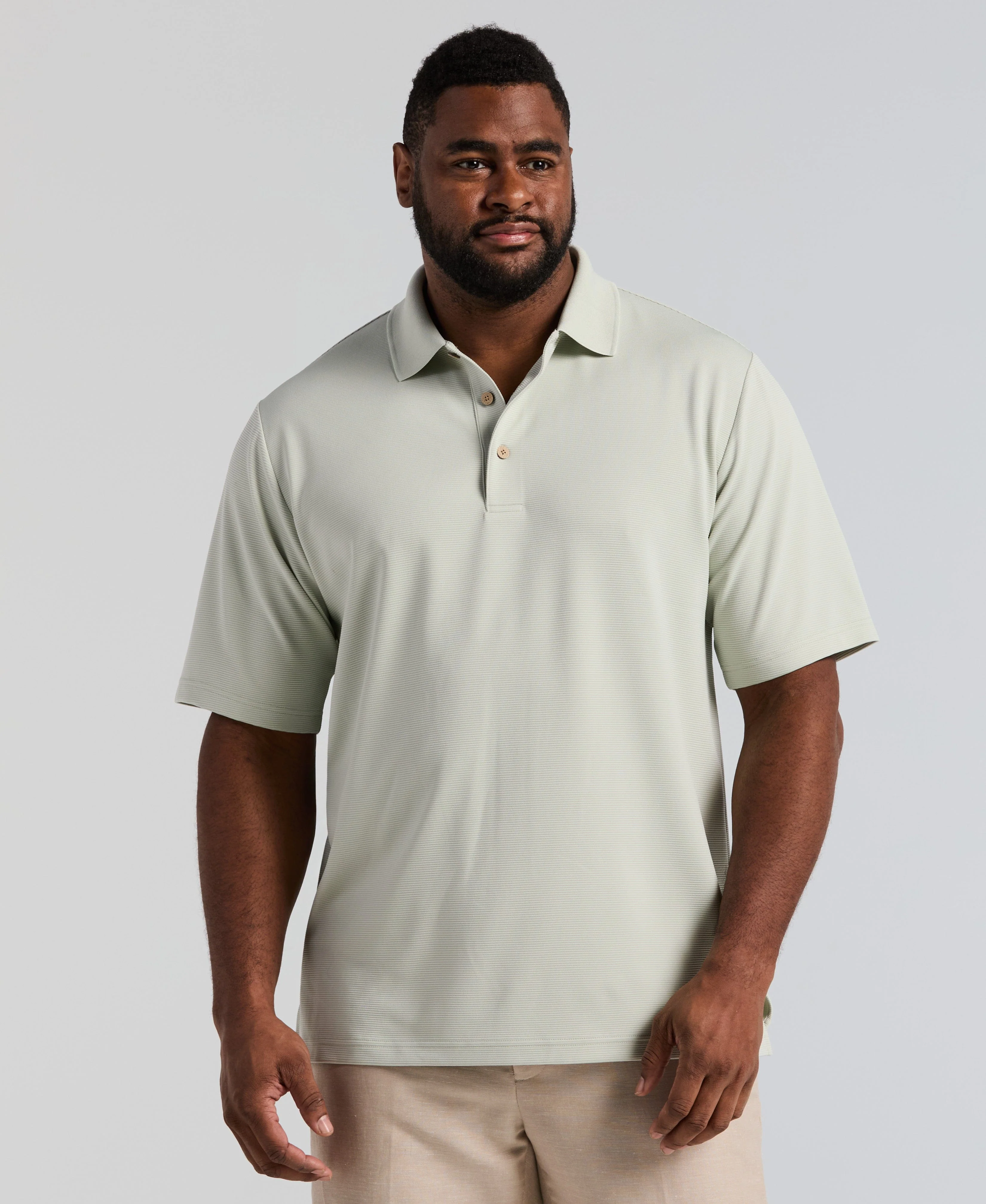 Big & Tall Solid Textured Polo - Image 26