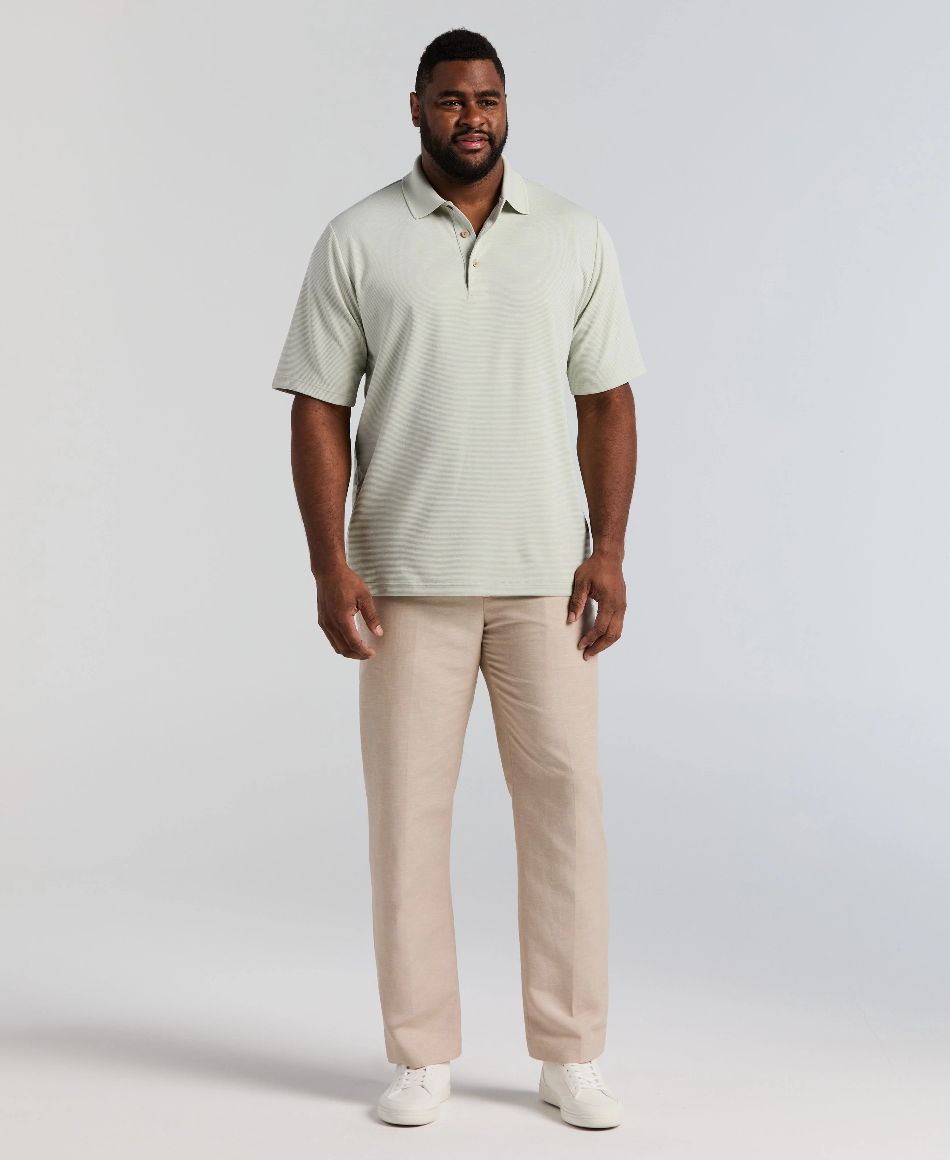 Big & Tall Solid Textured Polo - Image 28