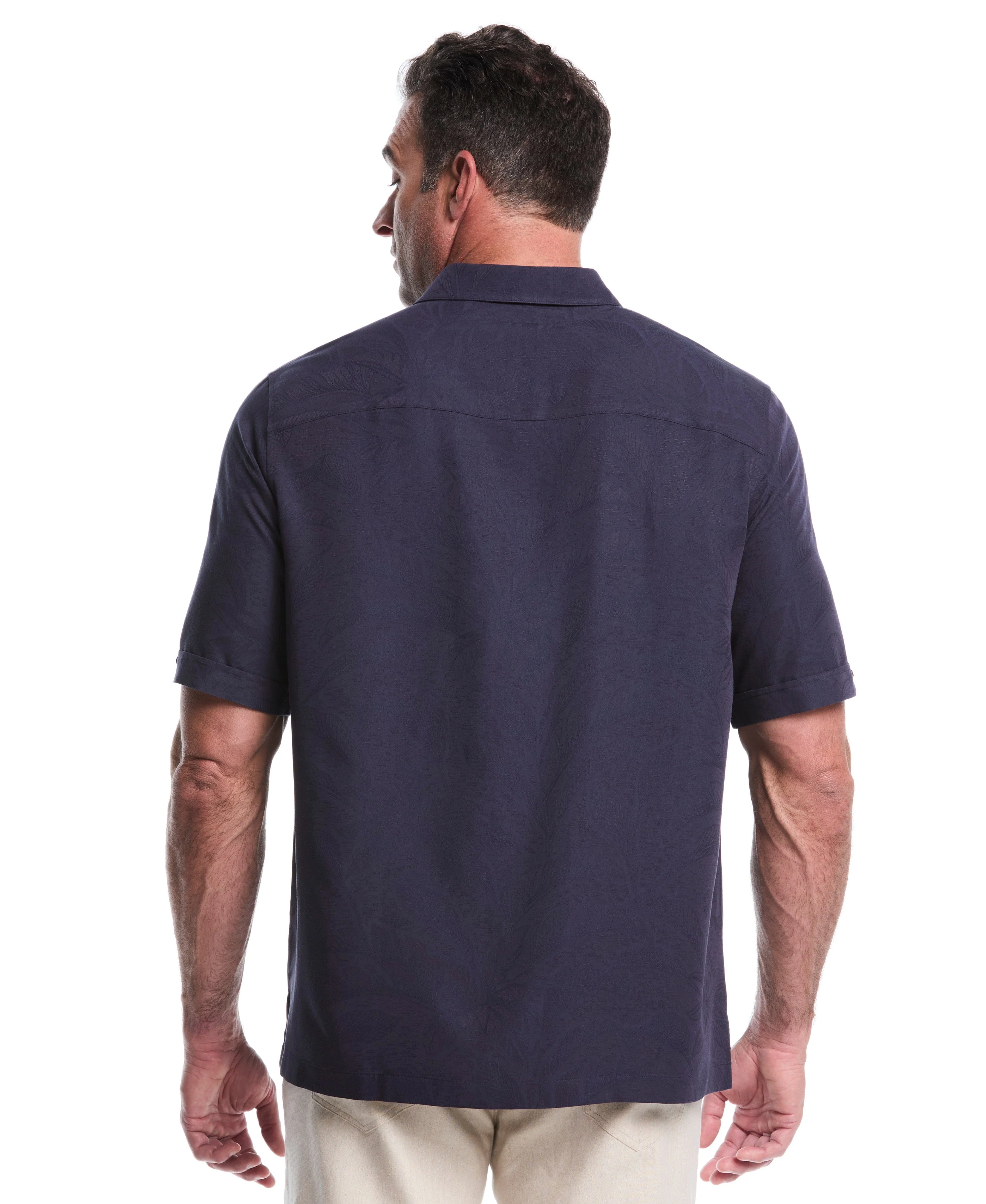 Big & Tall Palm Print Shirt - Image 14