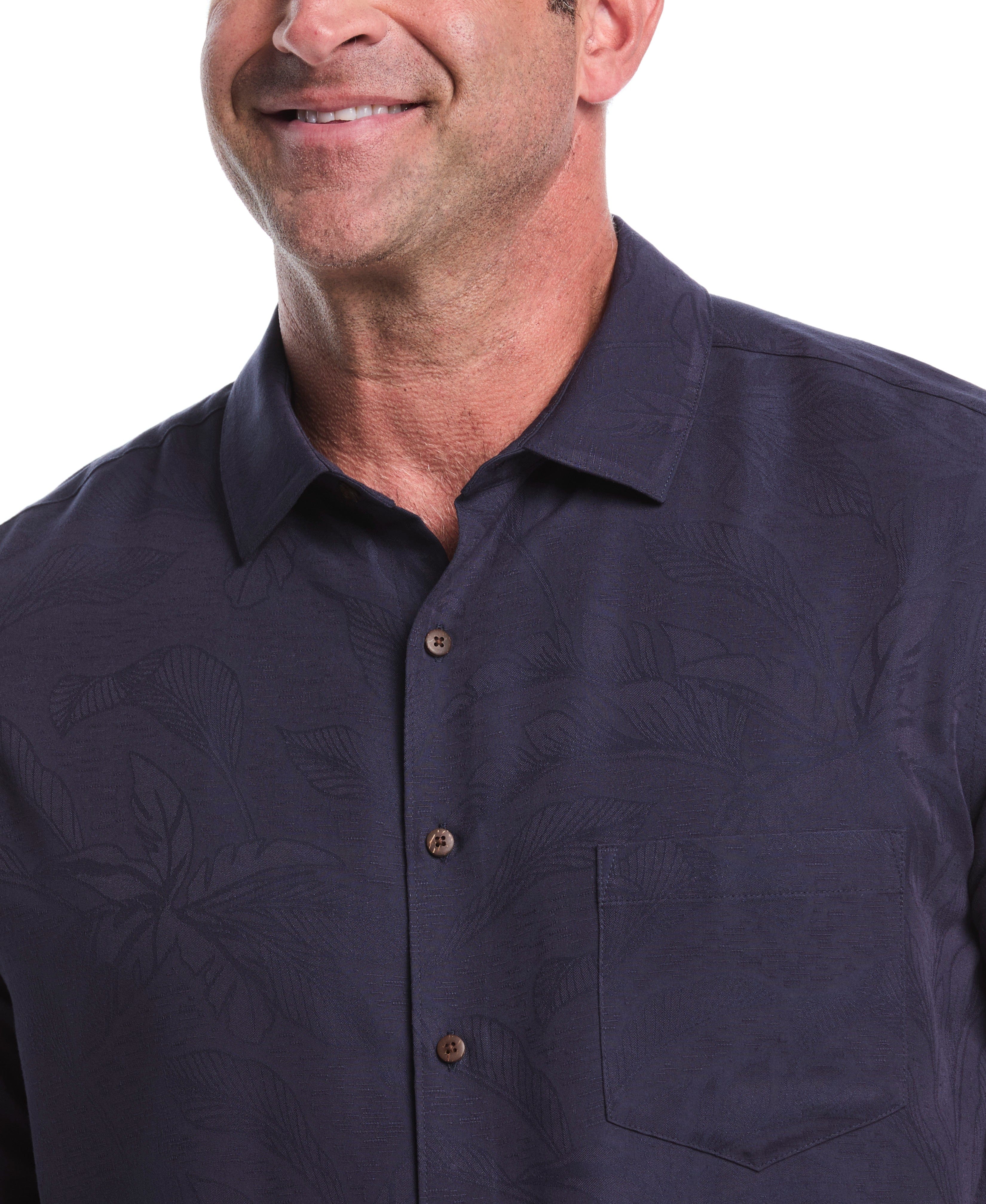 Big & Tall Palm Print Shirt - Image 17
