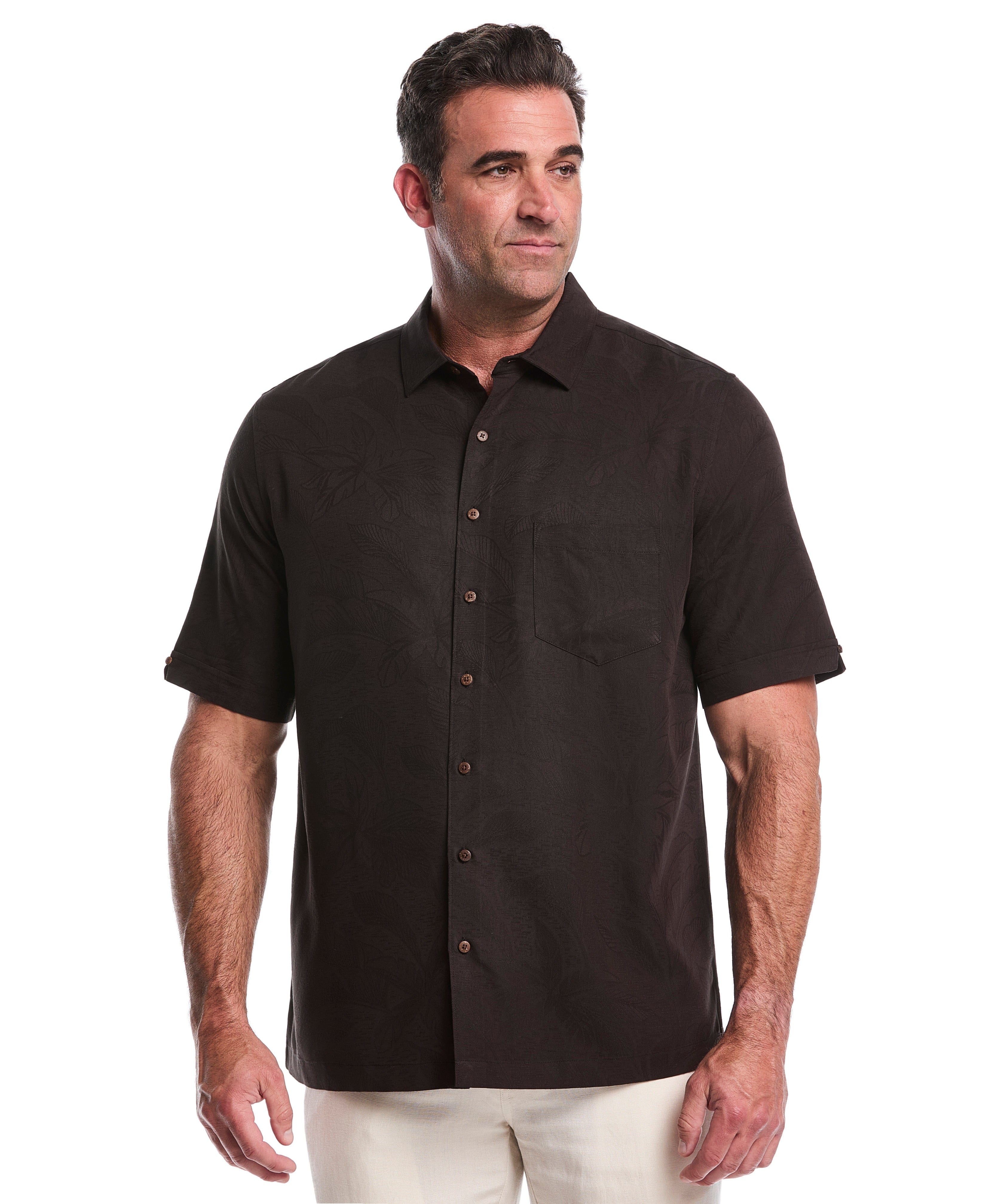 Big & Tall Palm Print Shirt - Image 19