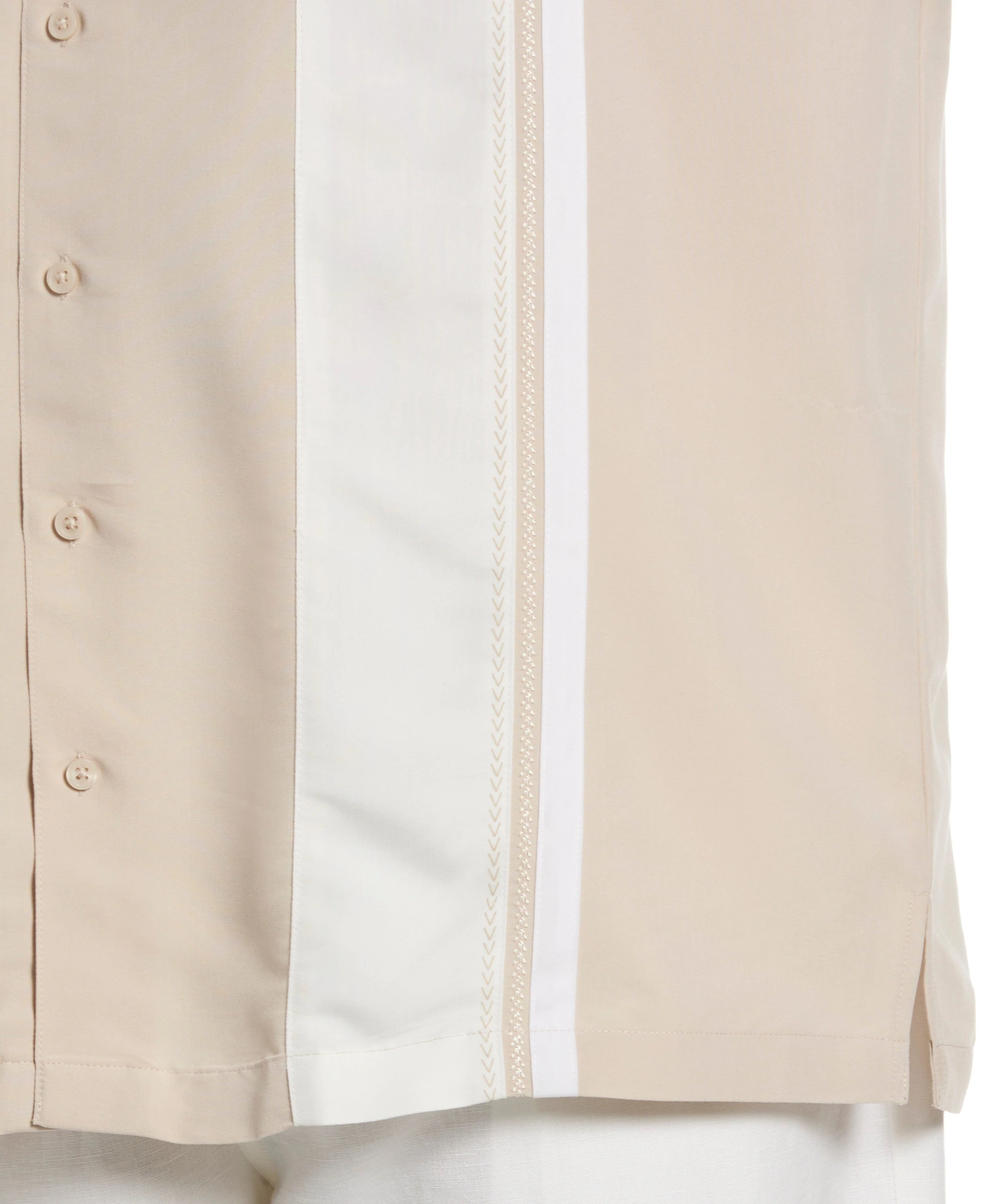 Big & Tall Retro Panel Embroidered Shirt - Image 3