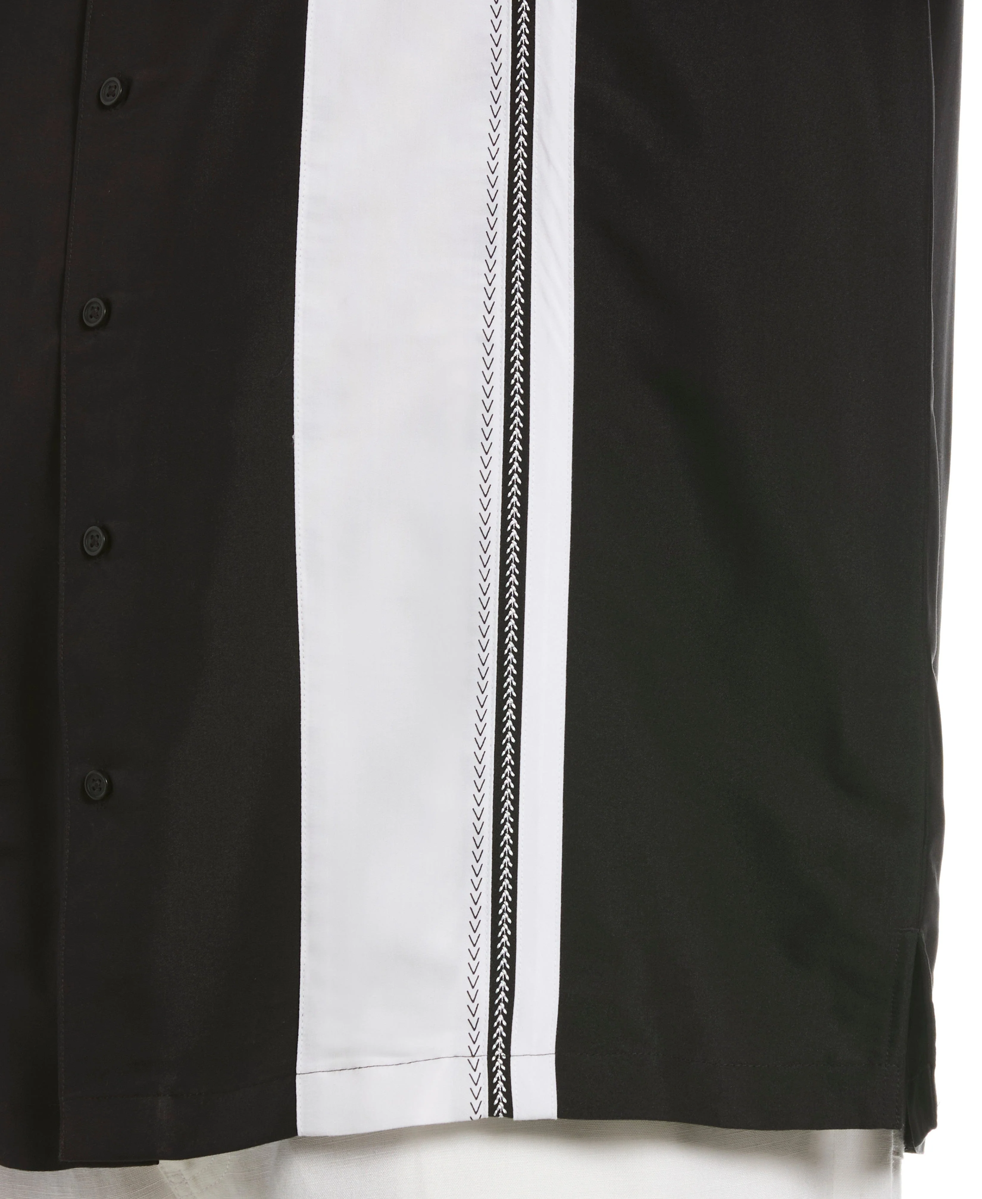 Big & Tall Retro Panel Embroidered Shirt - Image 9