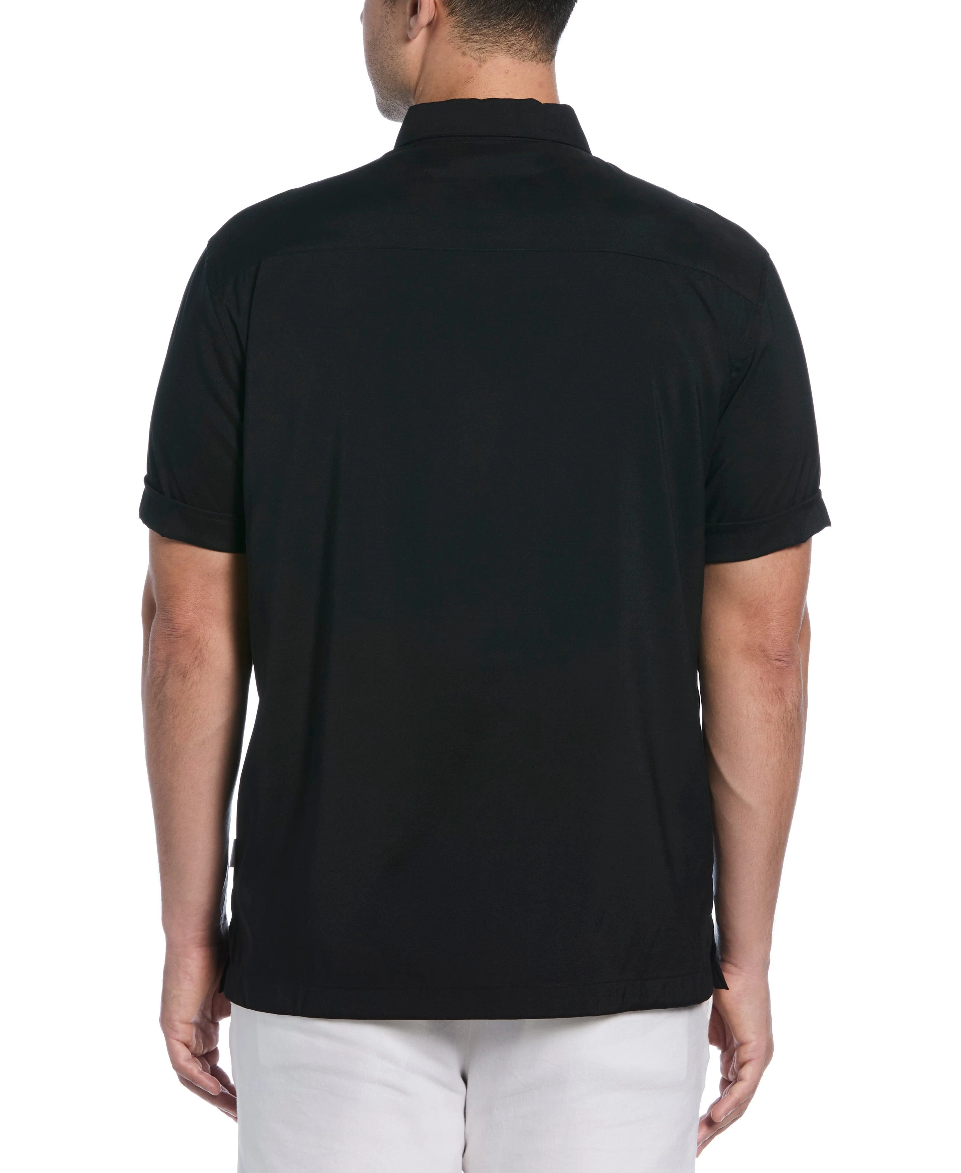 Big & Tall Contrast Panel Camp Shirt - Image 13