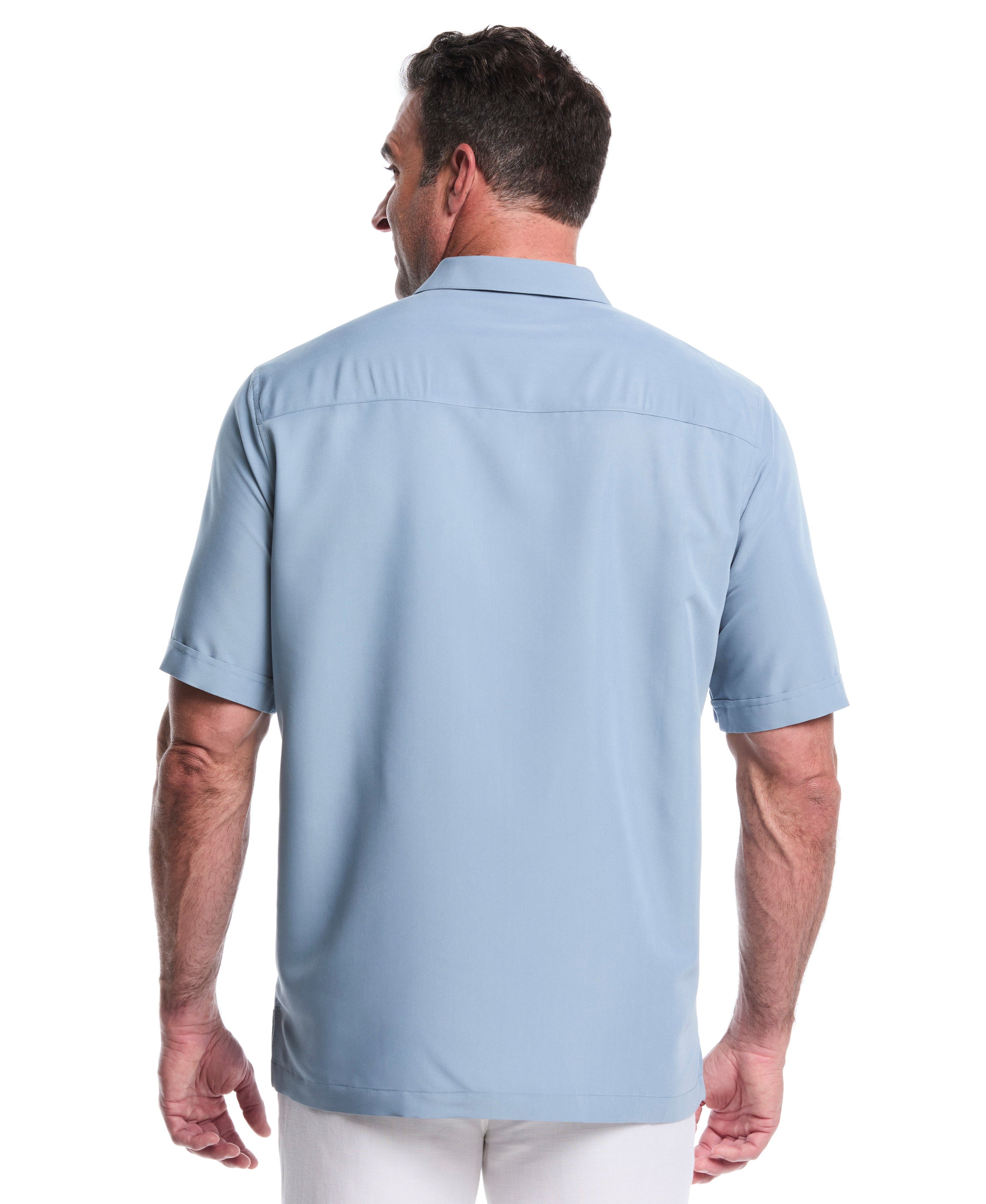 Big & Tall Geo Embroidered Shirt - Image 4