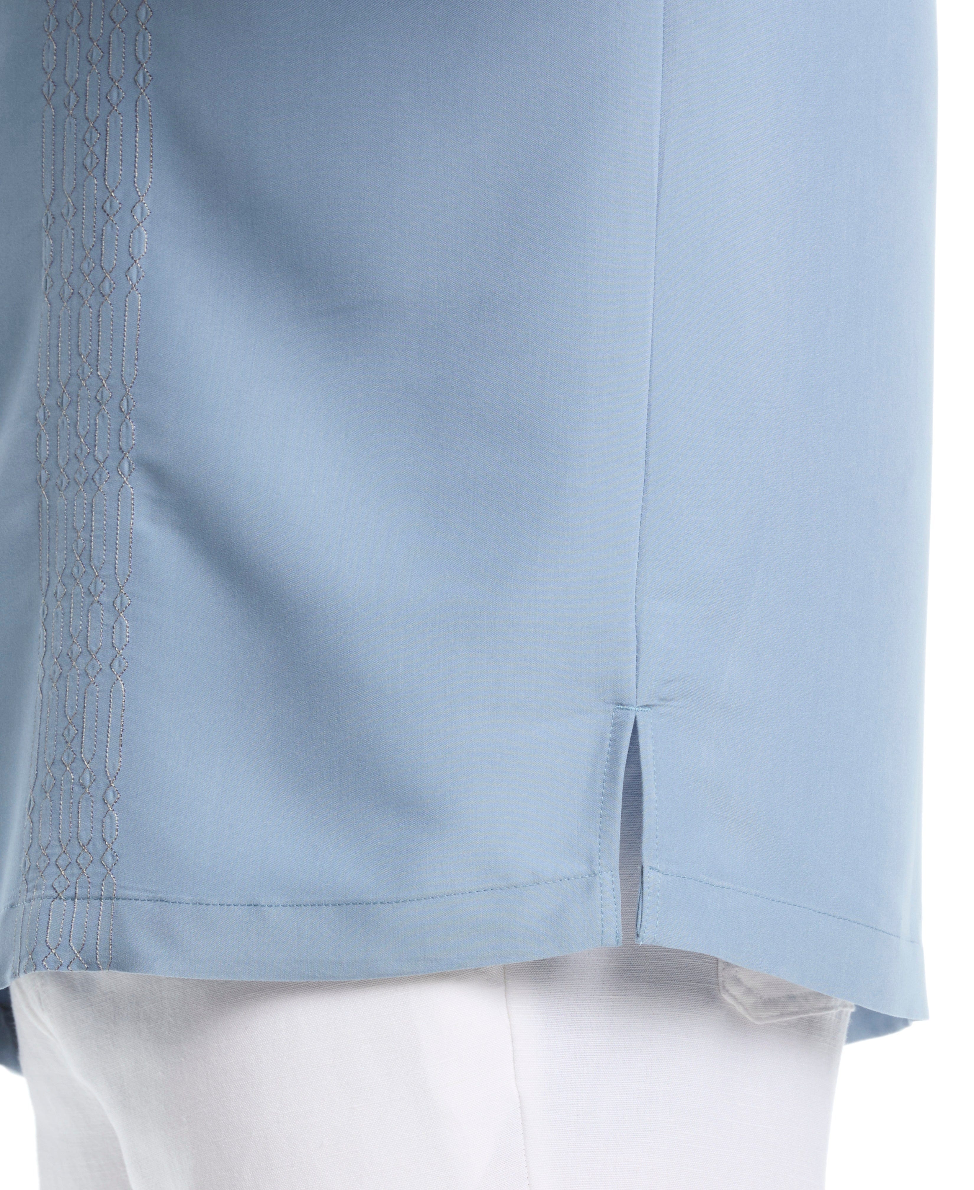 Big & Tall Geo Embroidered Shirt - Image 5