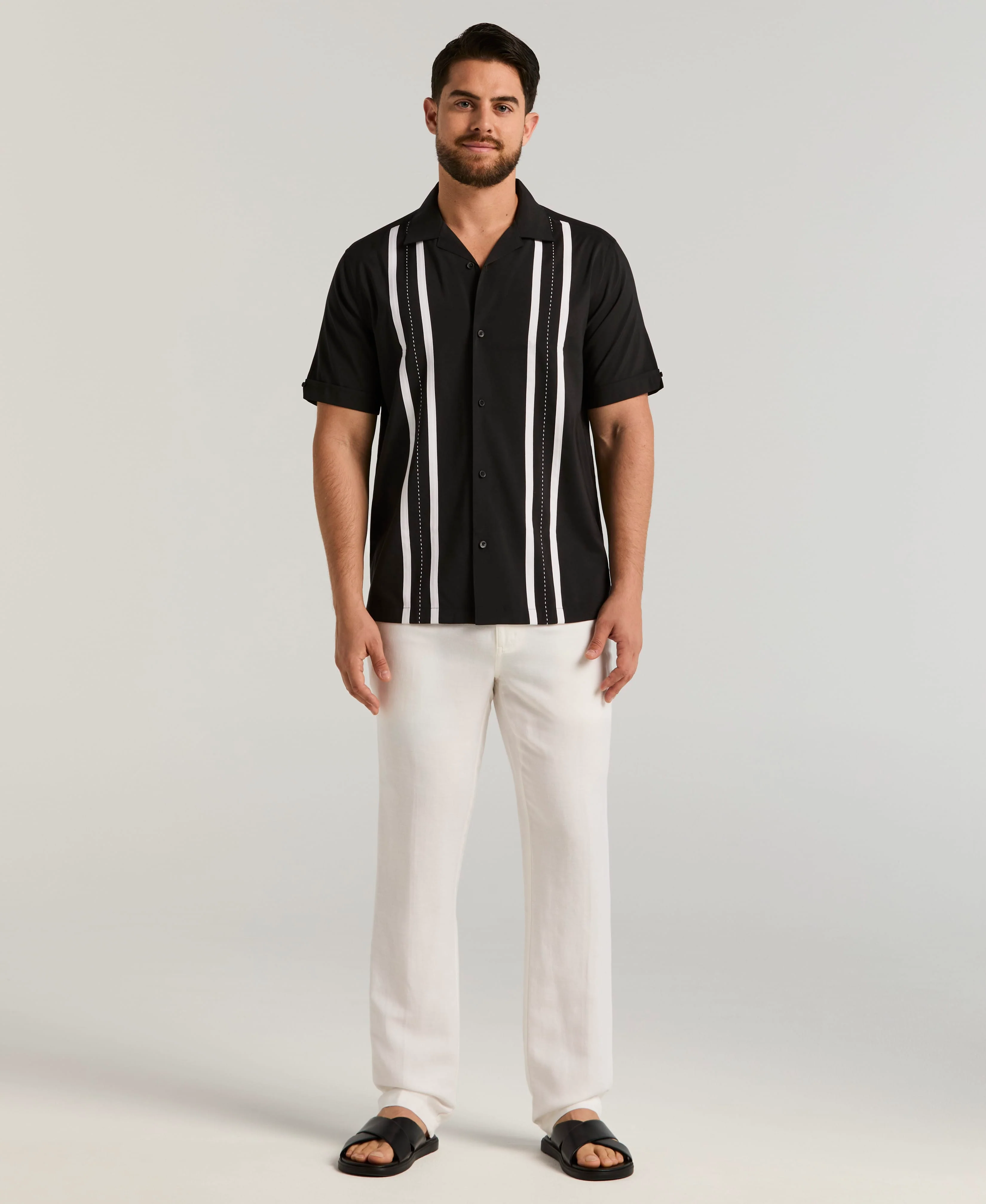 Contrast Panel Camp Shirt - Image 4