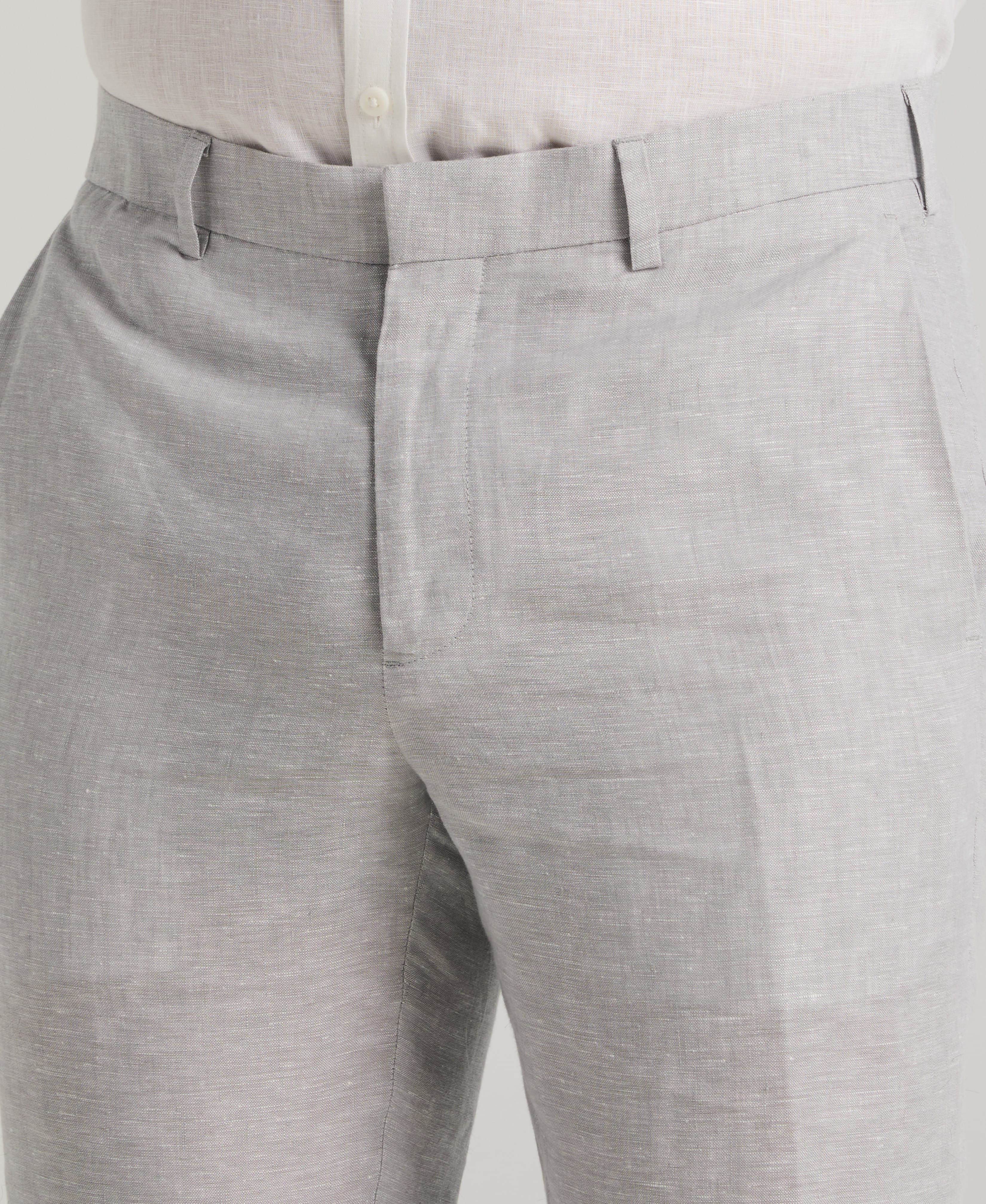 Delave Linen Flat Front Pants - Image 14