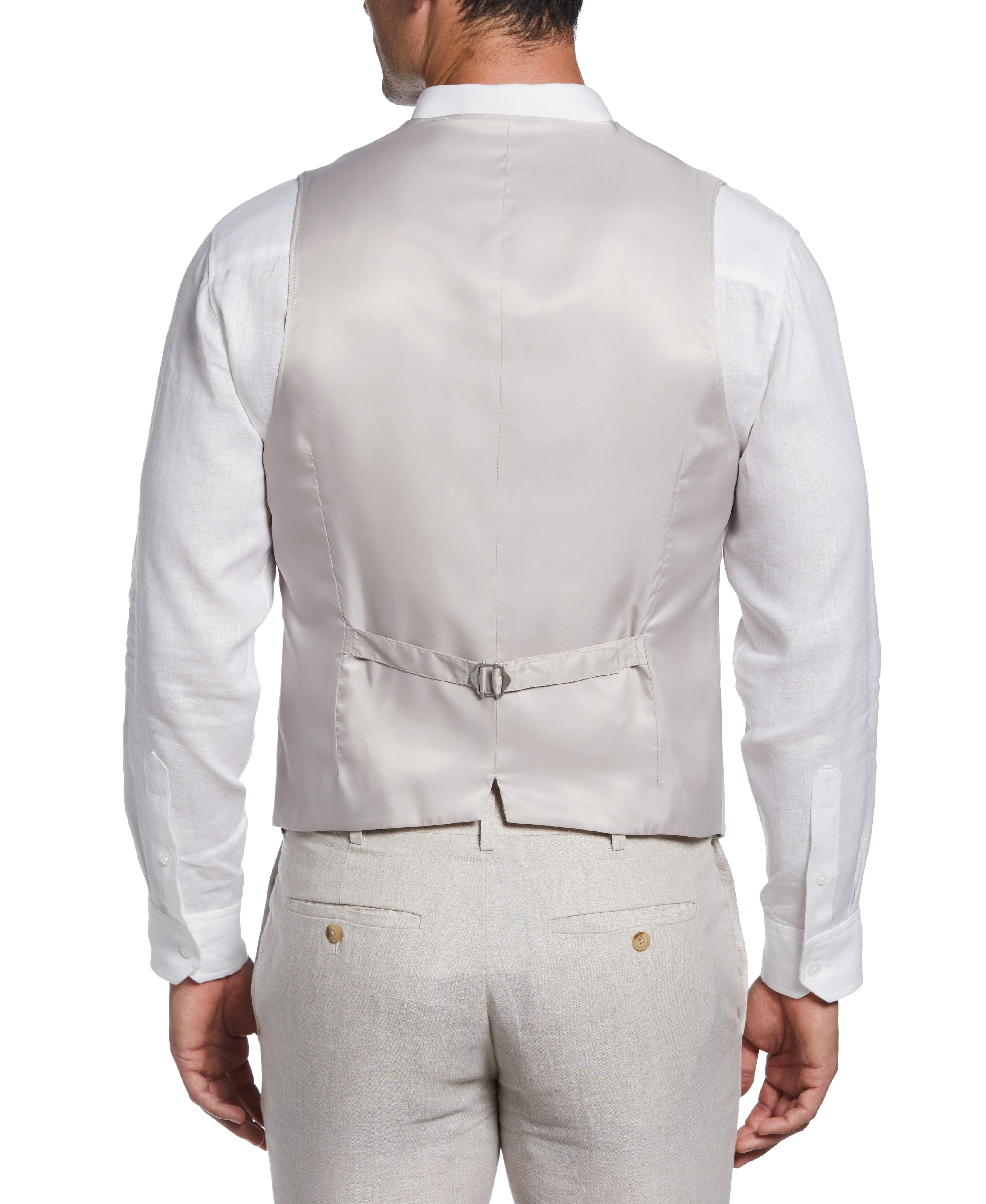 Big & Tall Delave Linen Vest - Image 2