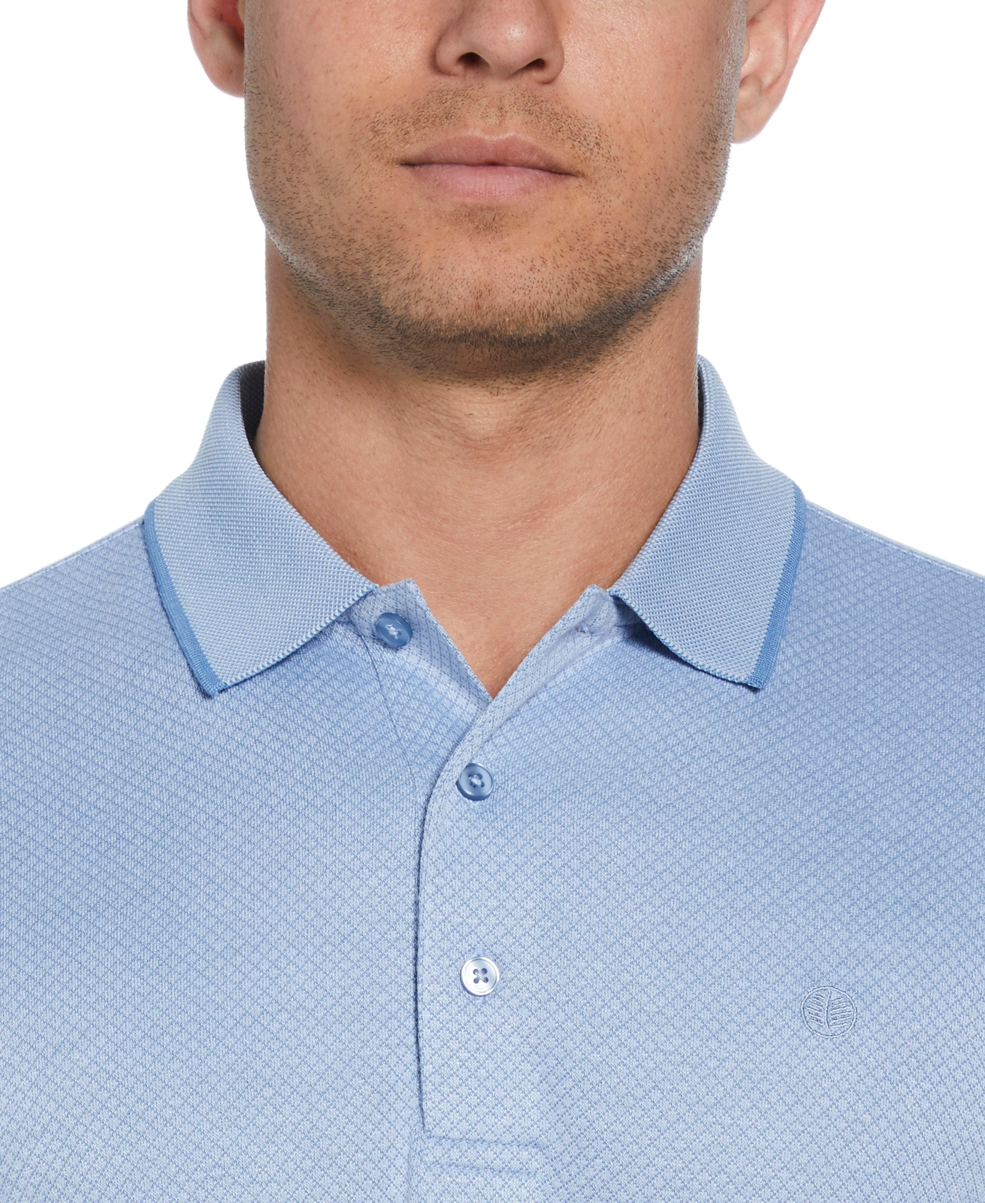 Diamond Jacquard Polo Shirt - Image 9