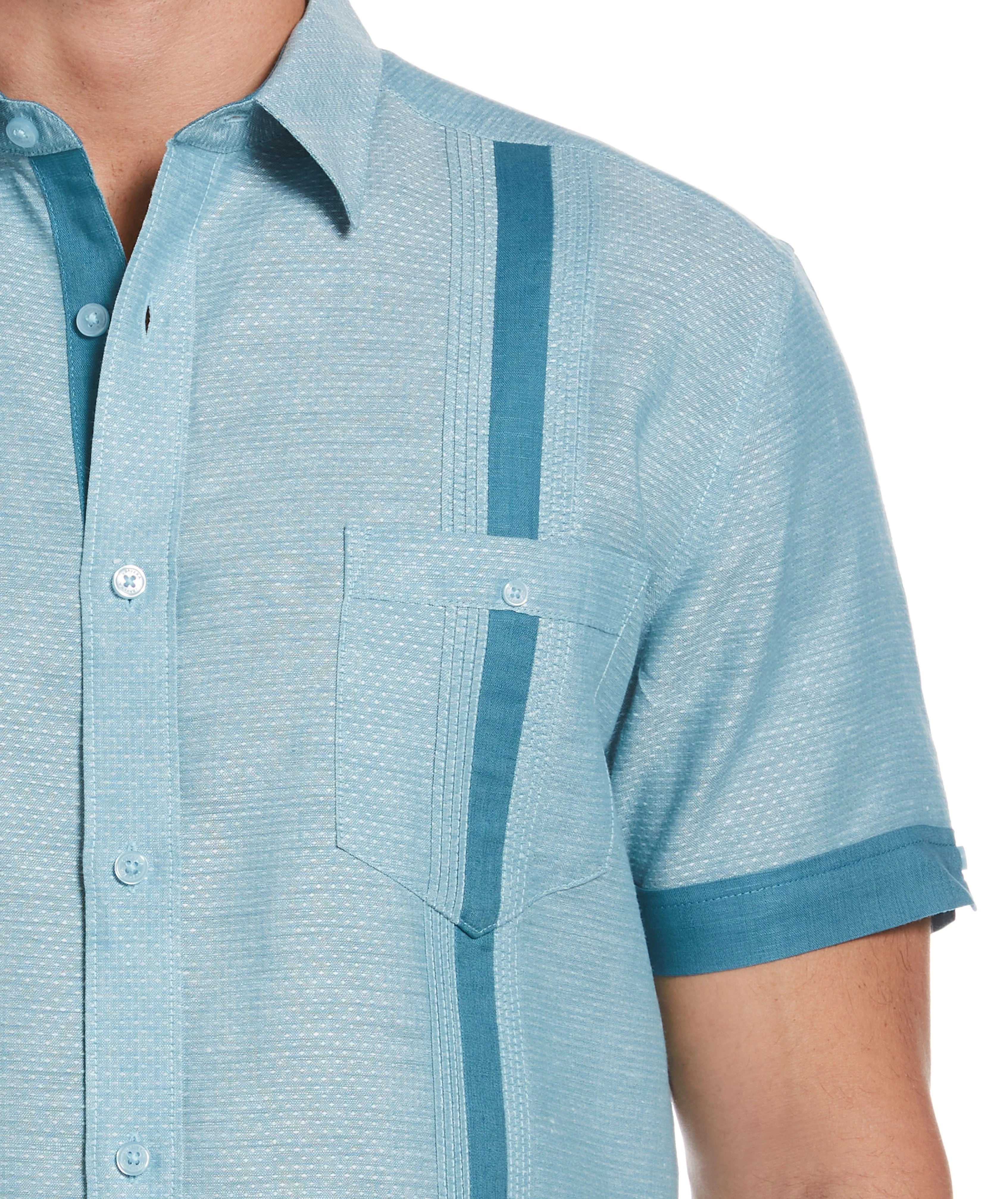 Fashion Double Pocket Guayabera - Image 7