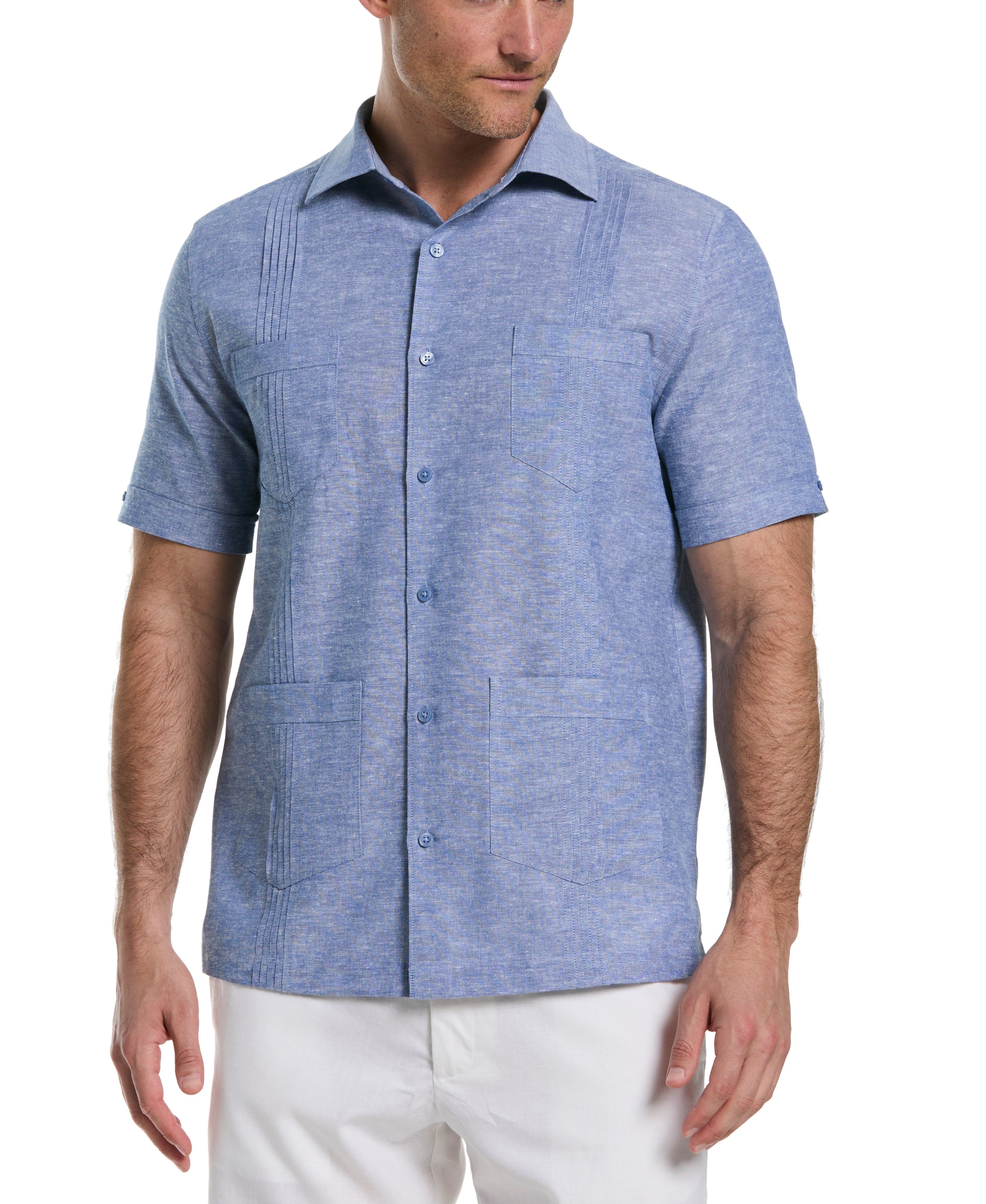 4-Pocket Linen-Blend Guayabera - Image 11
