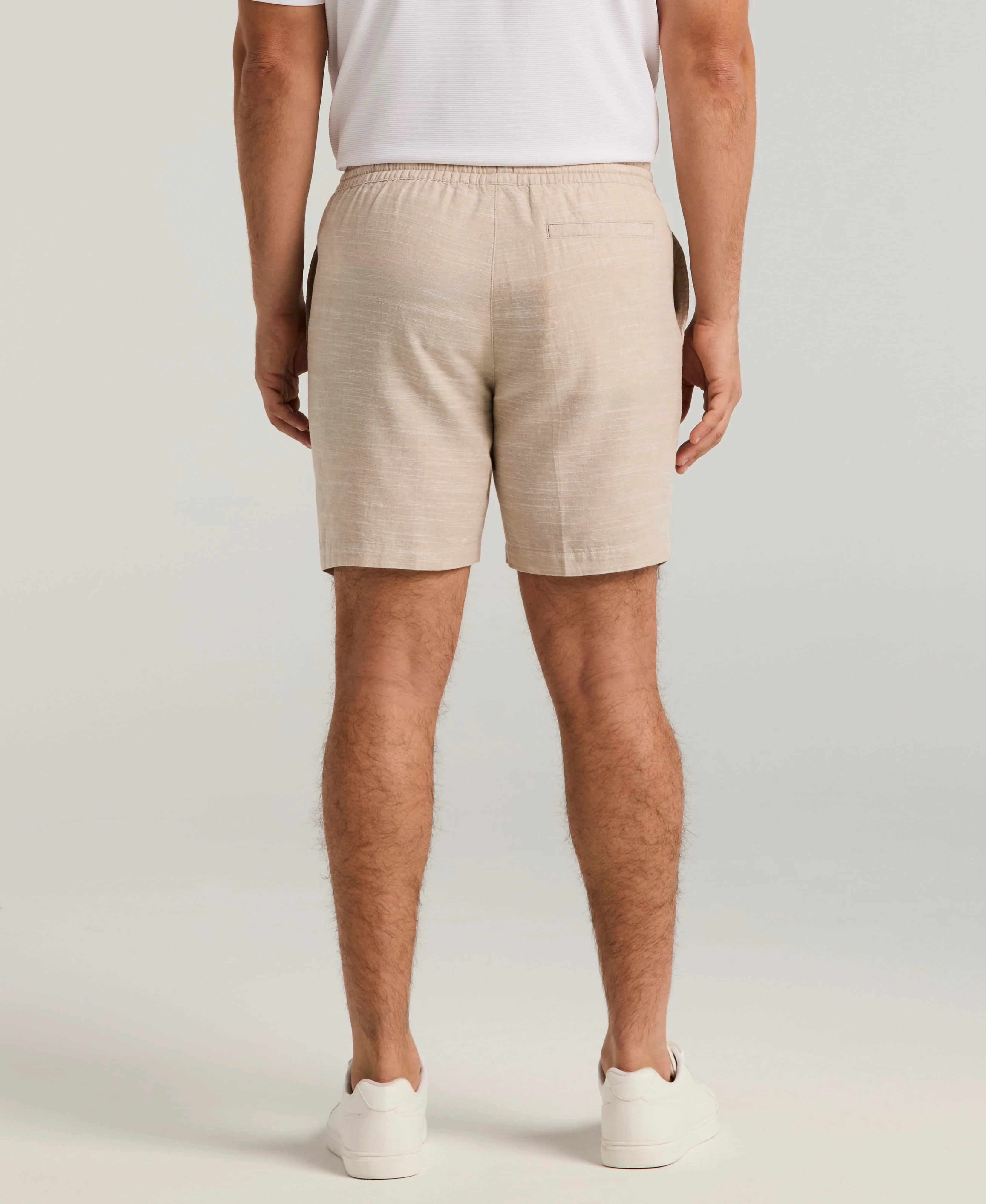 Linen Blend 7" Cross Dyed Slub Short - Image 2