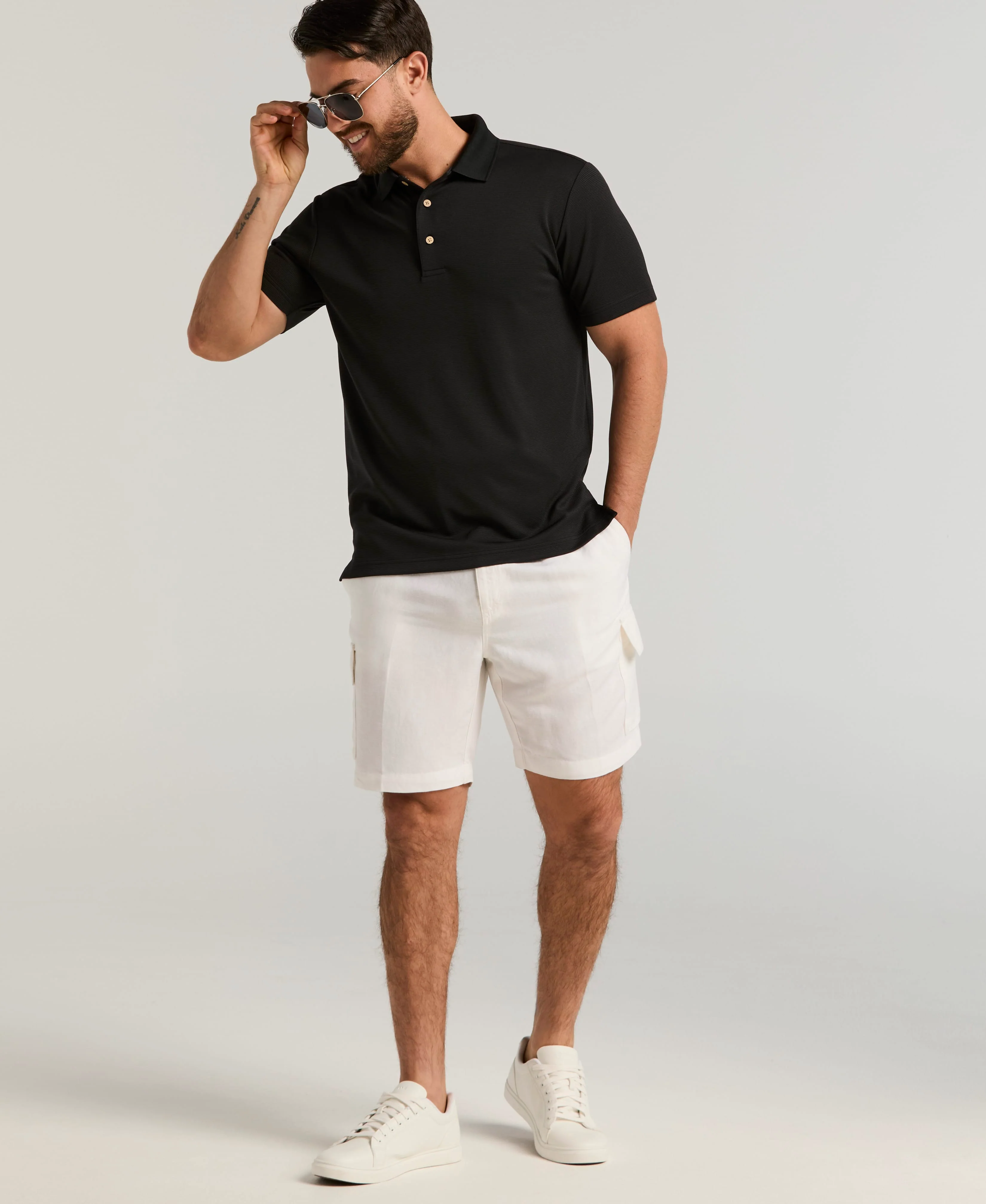 8" Drawstring Cargo Shorts - Image 9