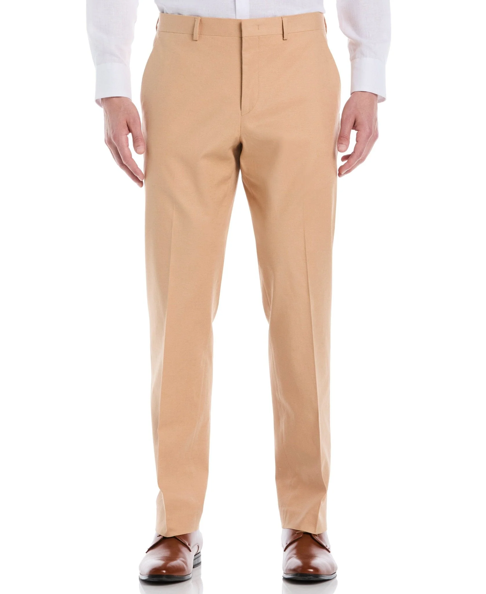 Linen-Blend Camel Suit - Image 7