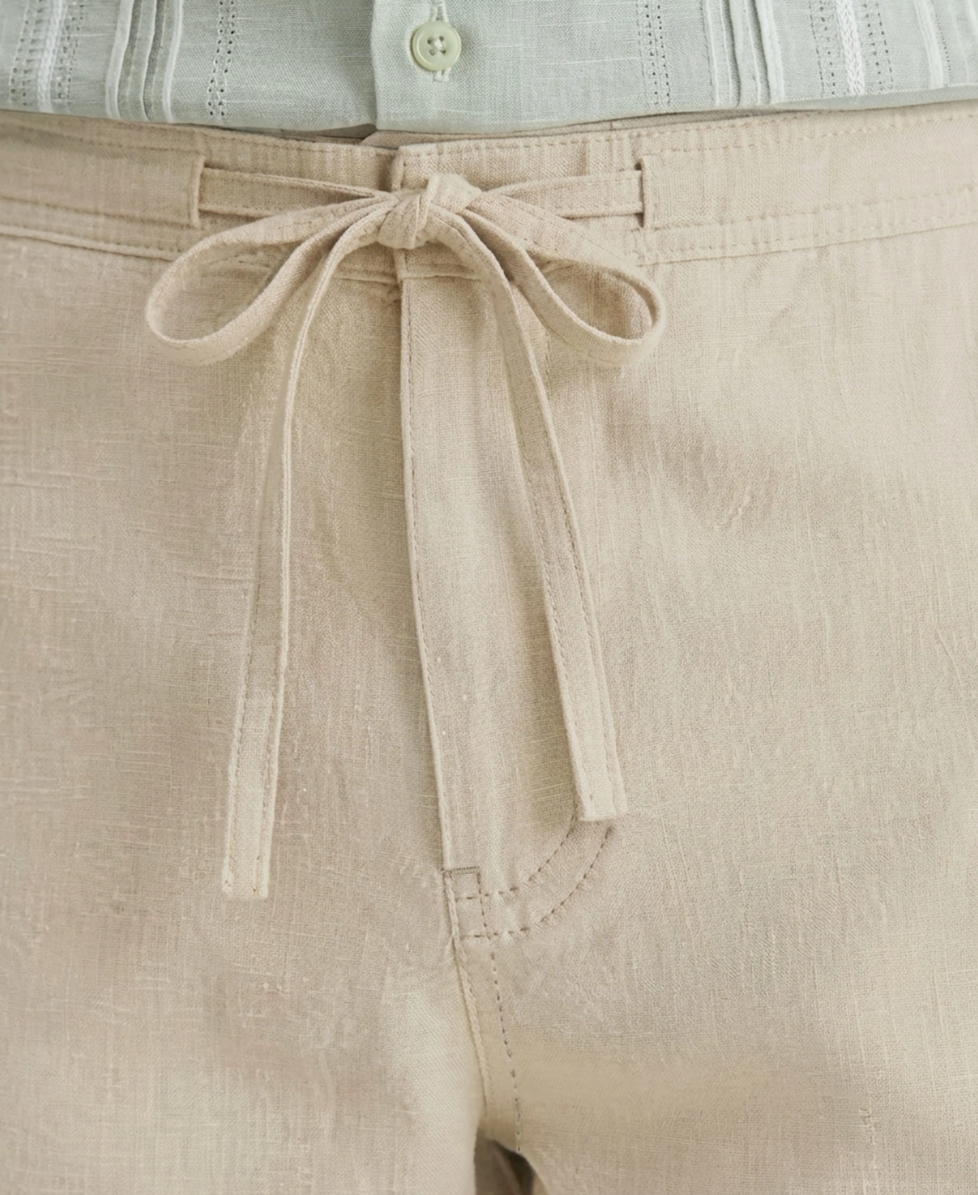 Linen-Blend Core Drawstring Pants - Image 29