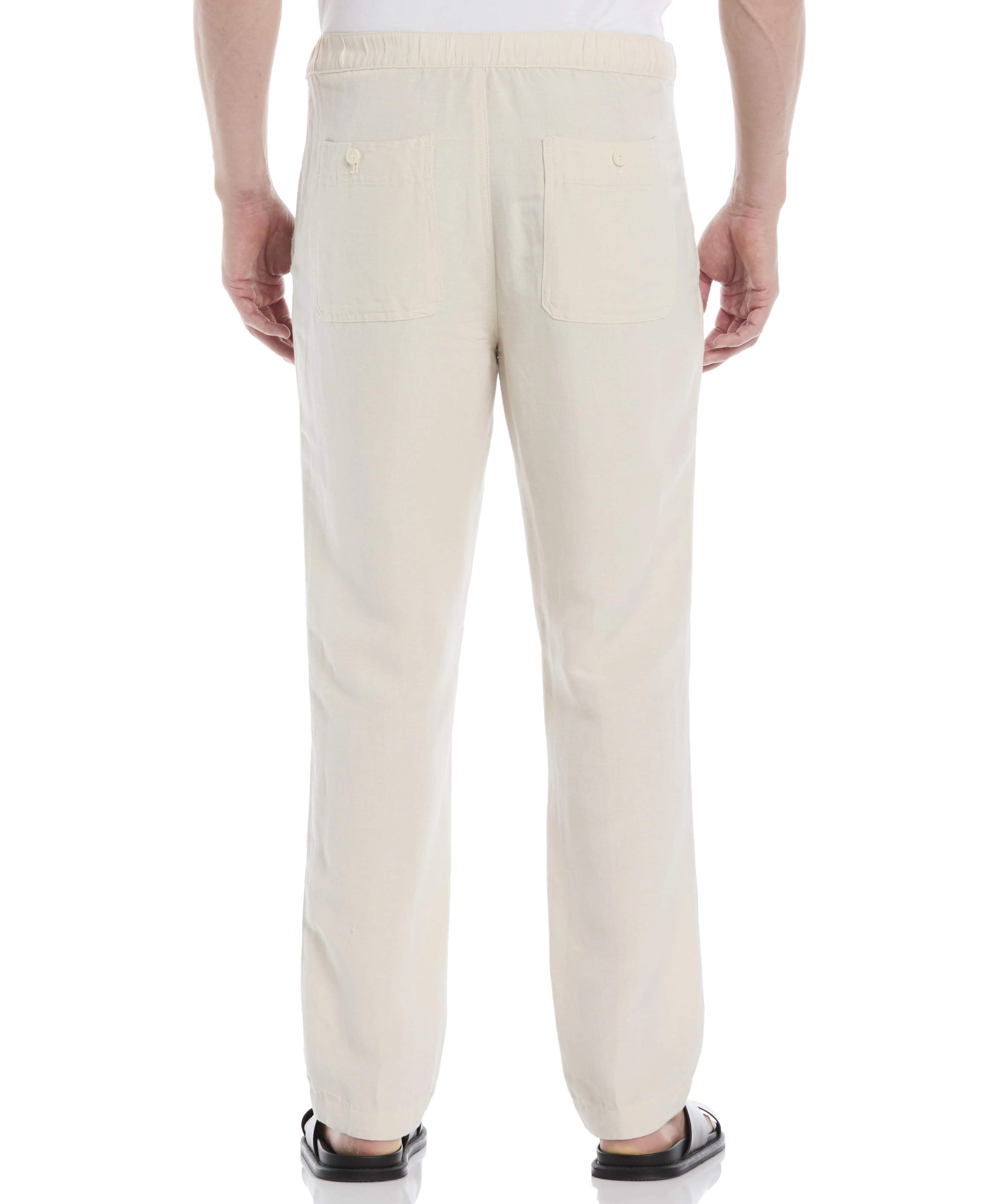 Linen-Blend Core Drawstring Pants - Image 32