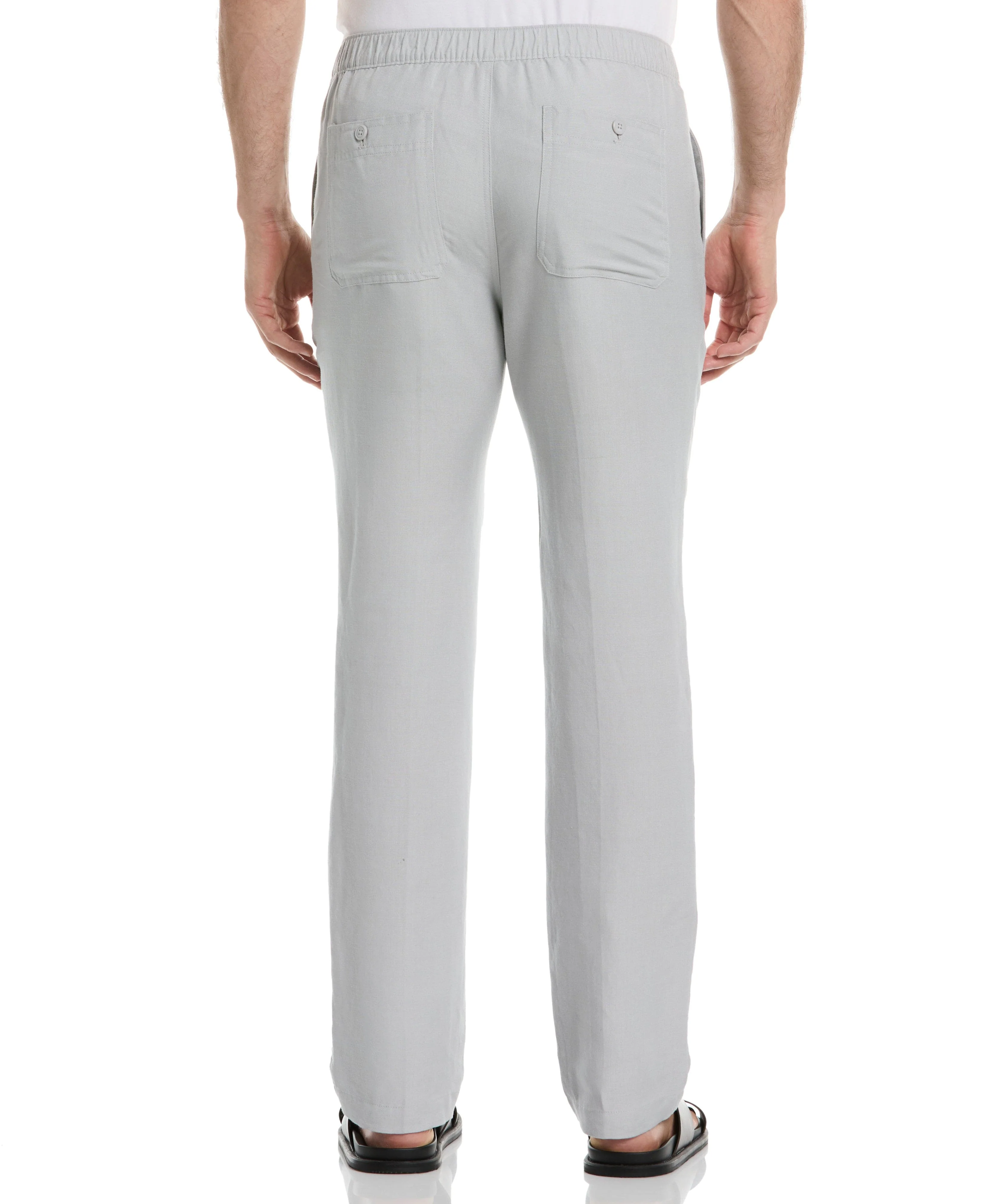 Linen-Blend Core Drawstring Pants - Image 36