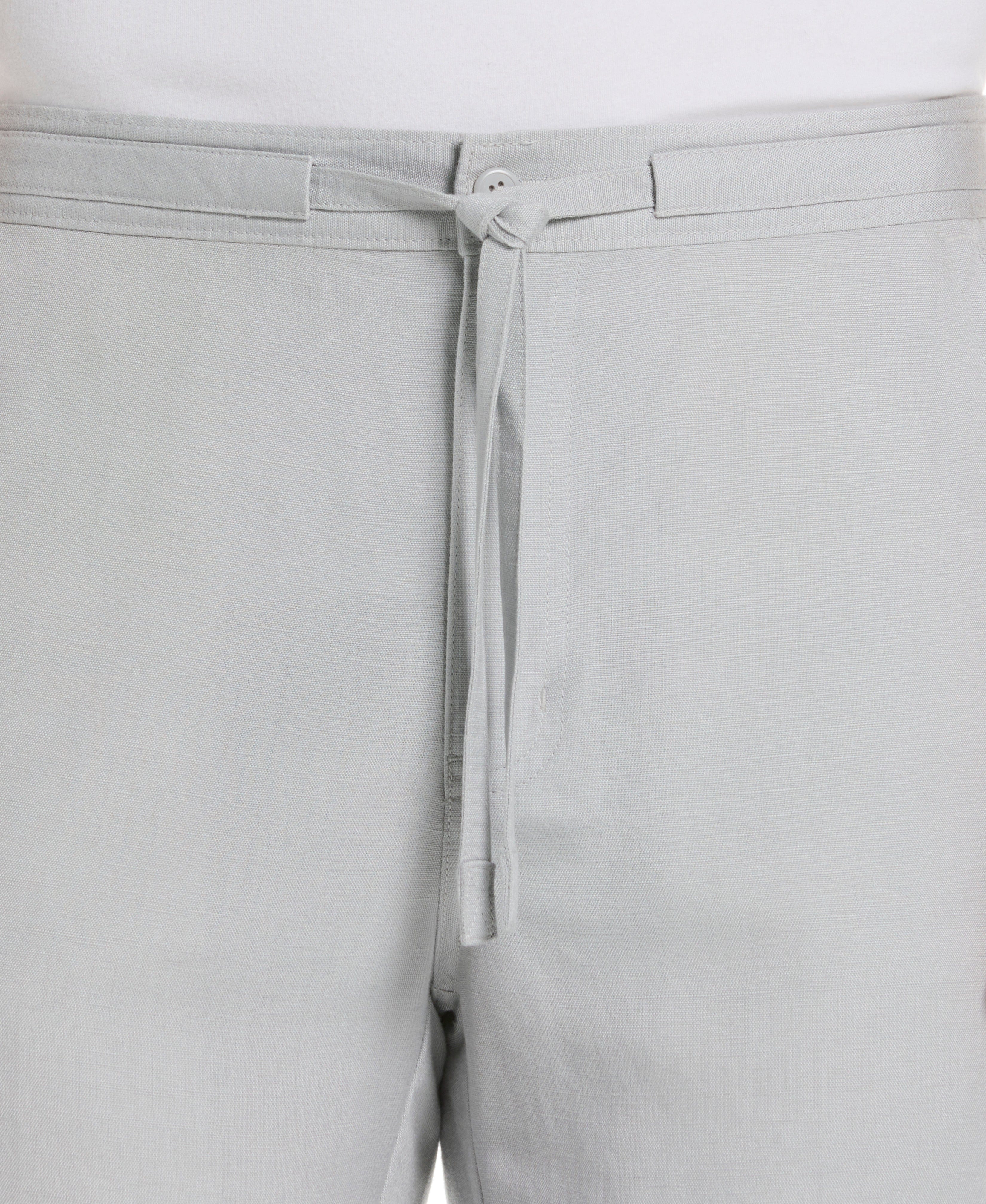 Linen-Blend Core Drawstring Pants - Image 37