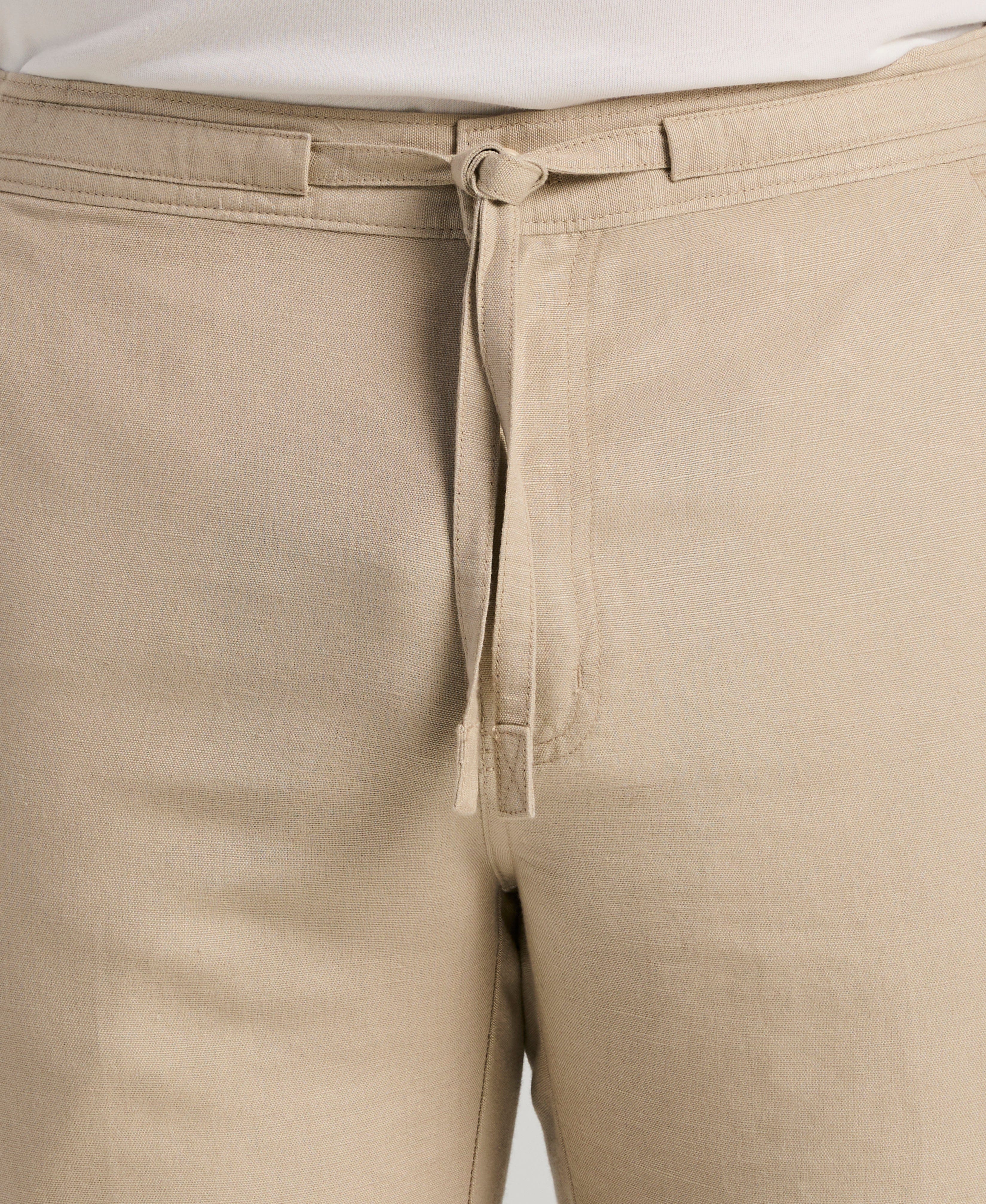 Linen-Blend Core Drawstring Pants - Image 51