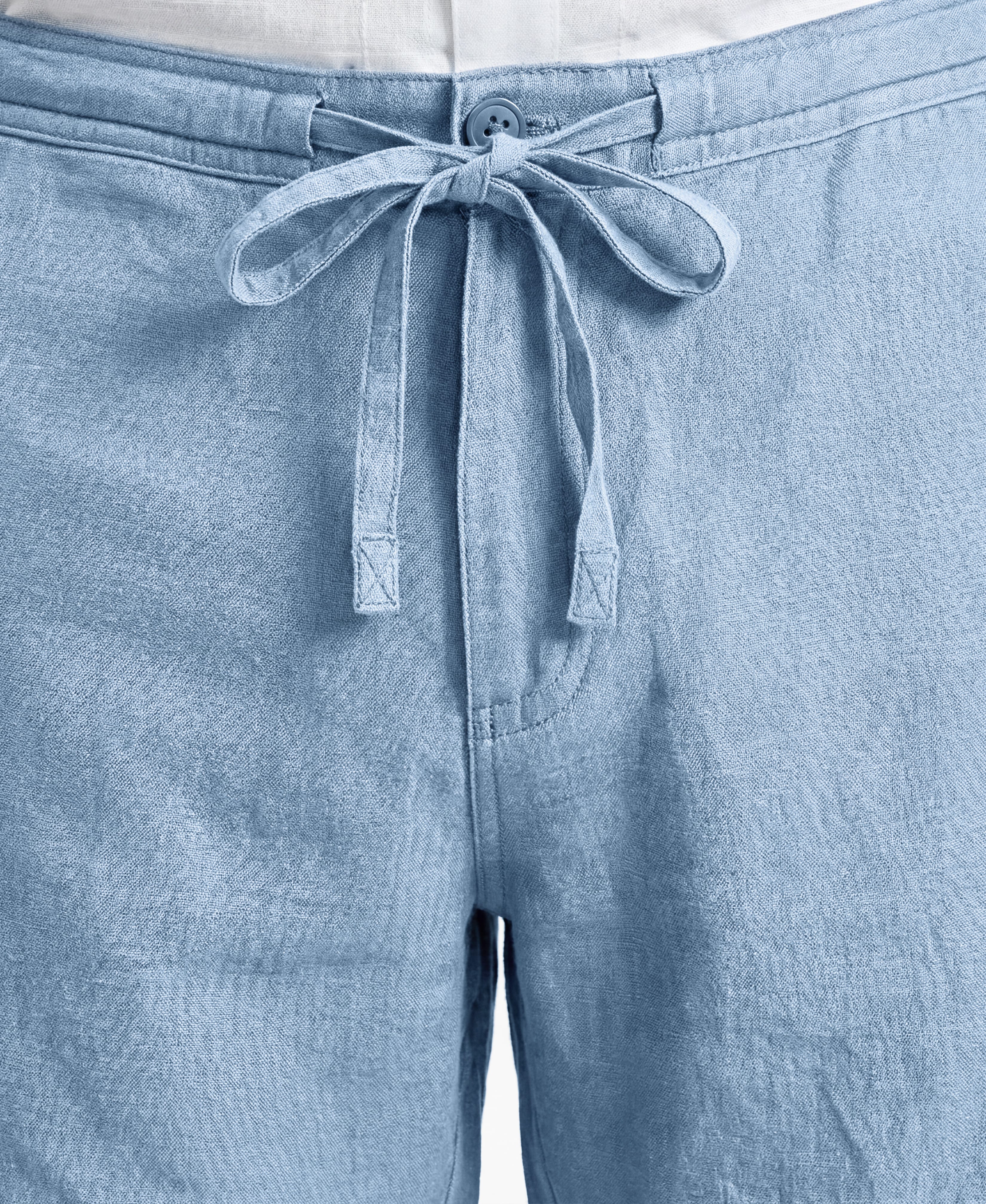 Linen-Blend Core Drawstring Pants - Image 9