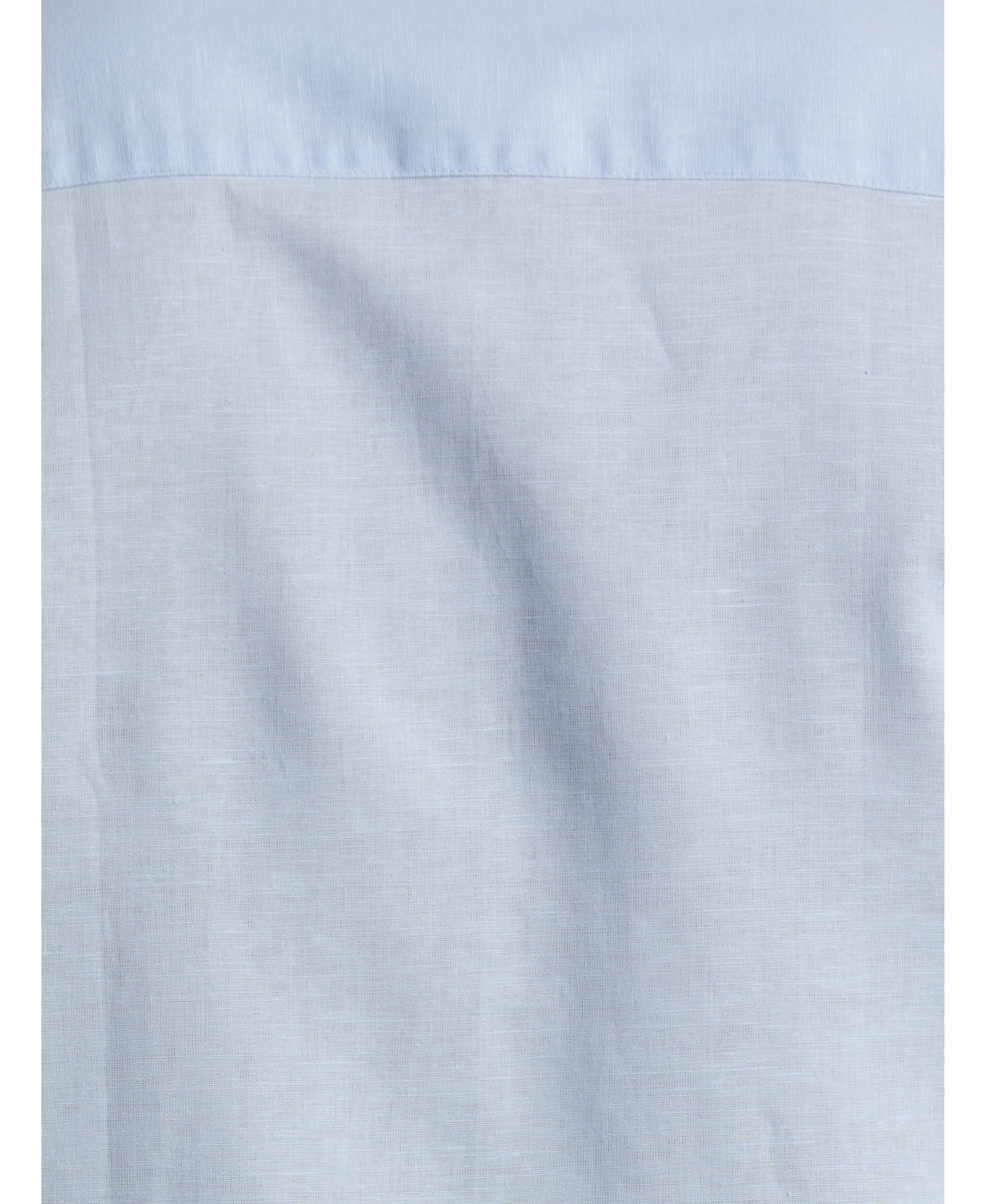 Embroidered Panel Linen-Blend Shirt - Image 5