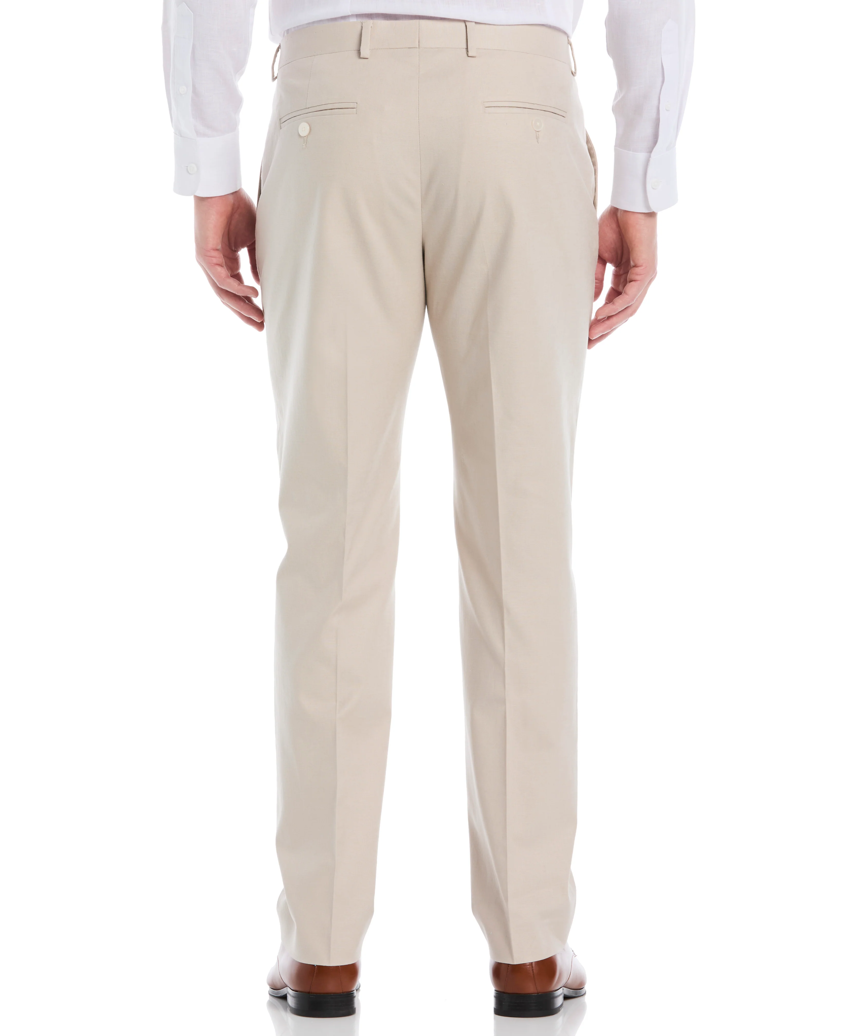 Flat Front Linen-Blend Pants - Image 10