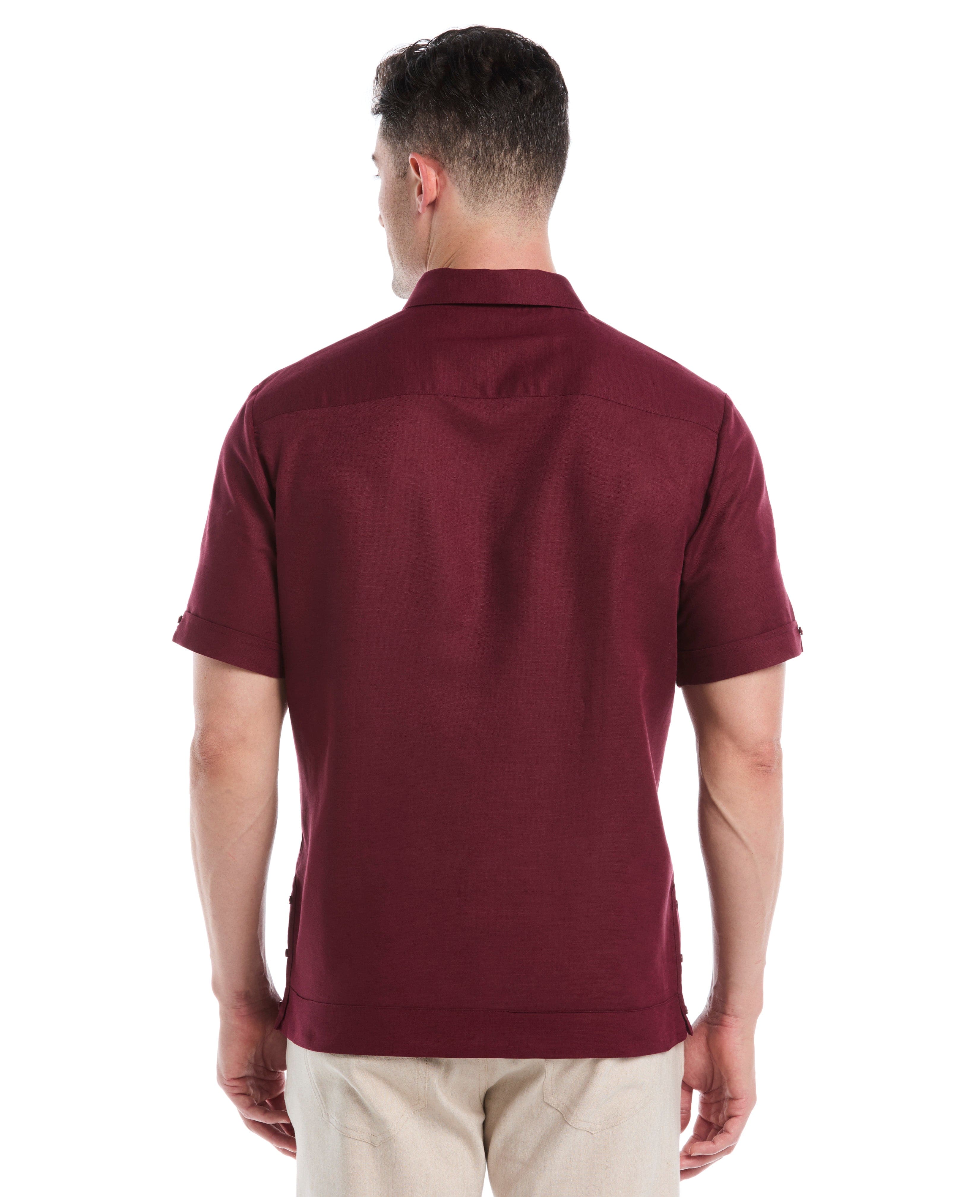 No-Pocket Linen-Blend Guayabera - Image 18
