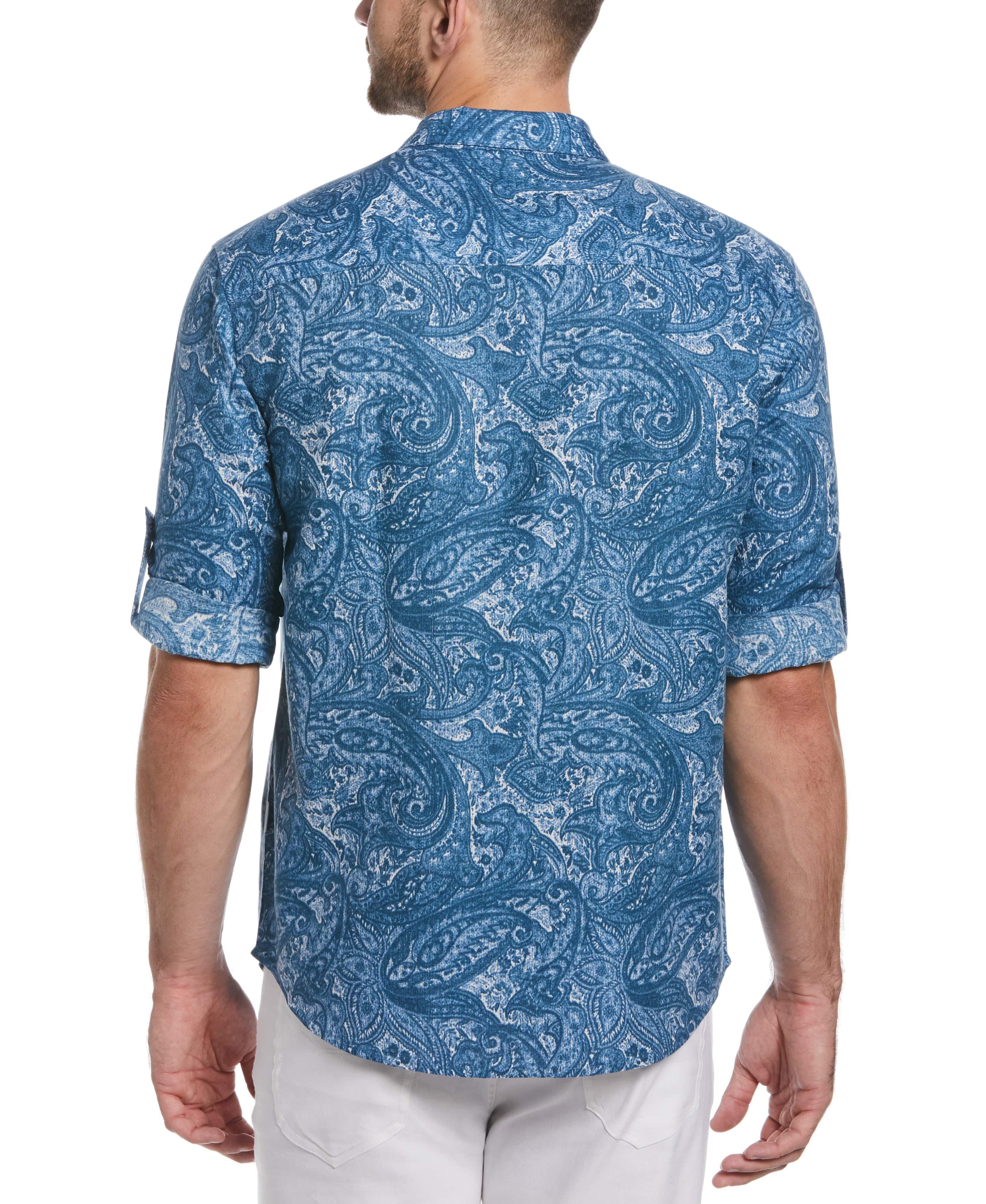 Linen Blend Paisley Print Shirt - Image 2
