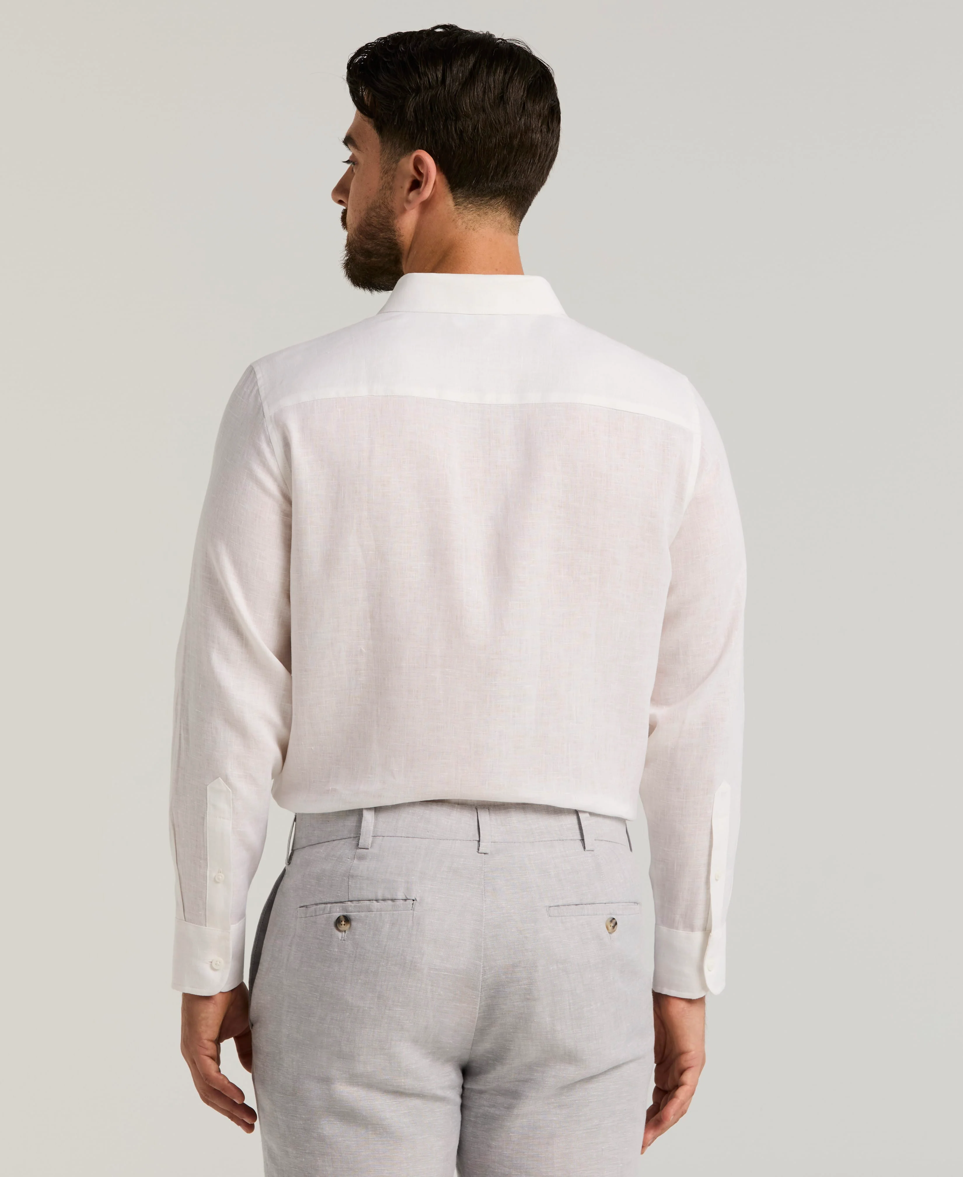 Travelselect™ Linen-Blend Long Sleeve Shirt - Image 2