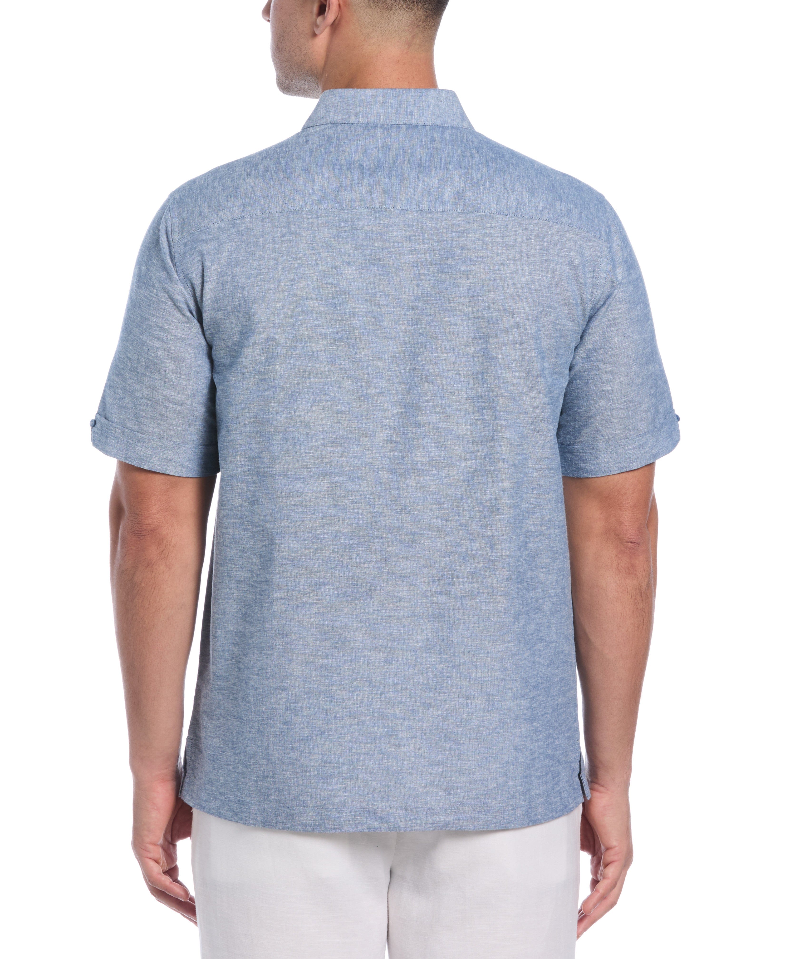 Tuck Panel Linen-Blend Shirt - Image 13
