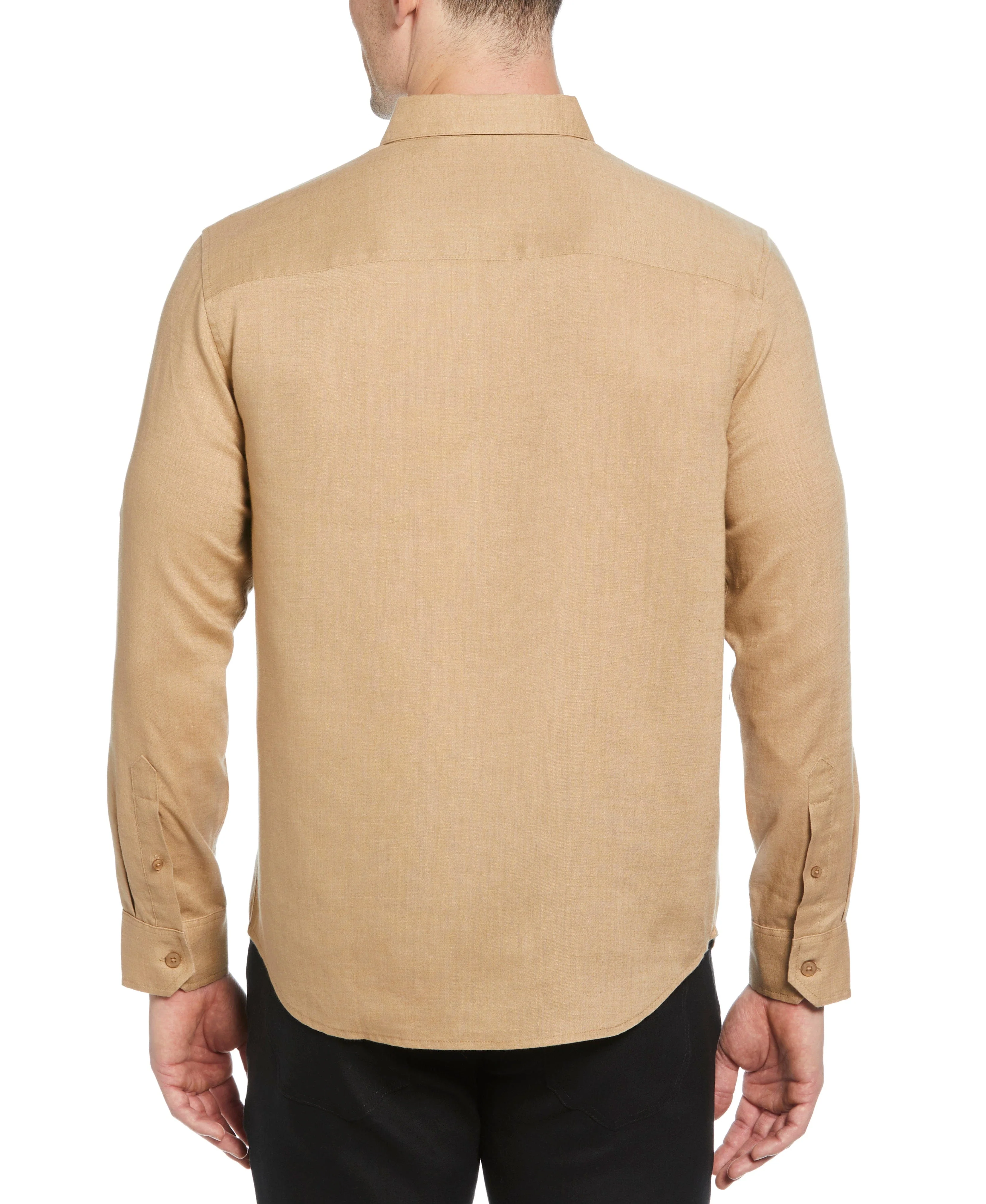 Travelselect™ Linen-Blend Rolled Sleeve Shirt - Image 53