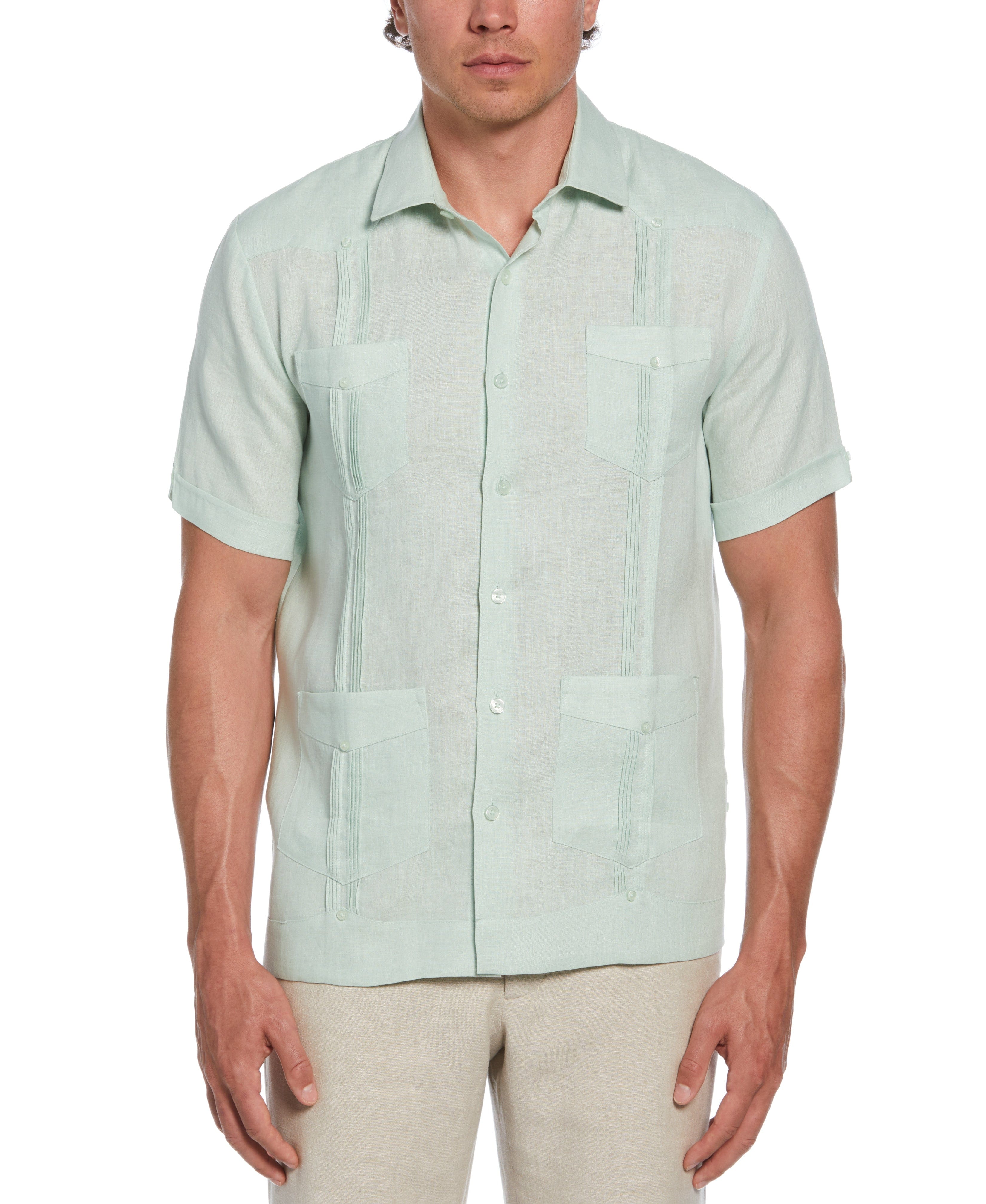100% Linen Four-Pocket Guayabera - Image 6