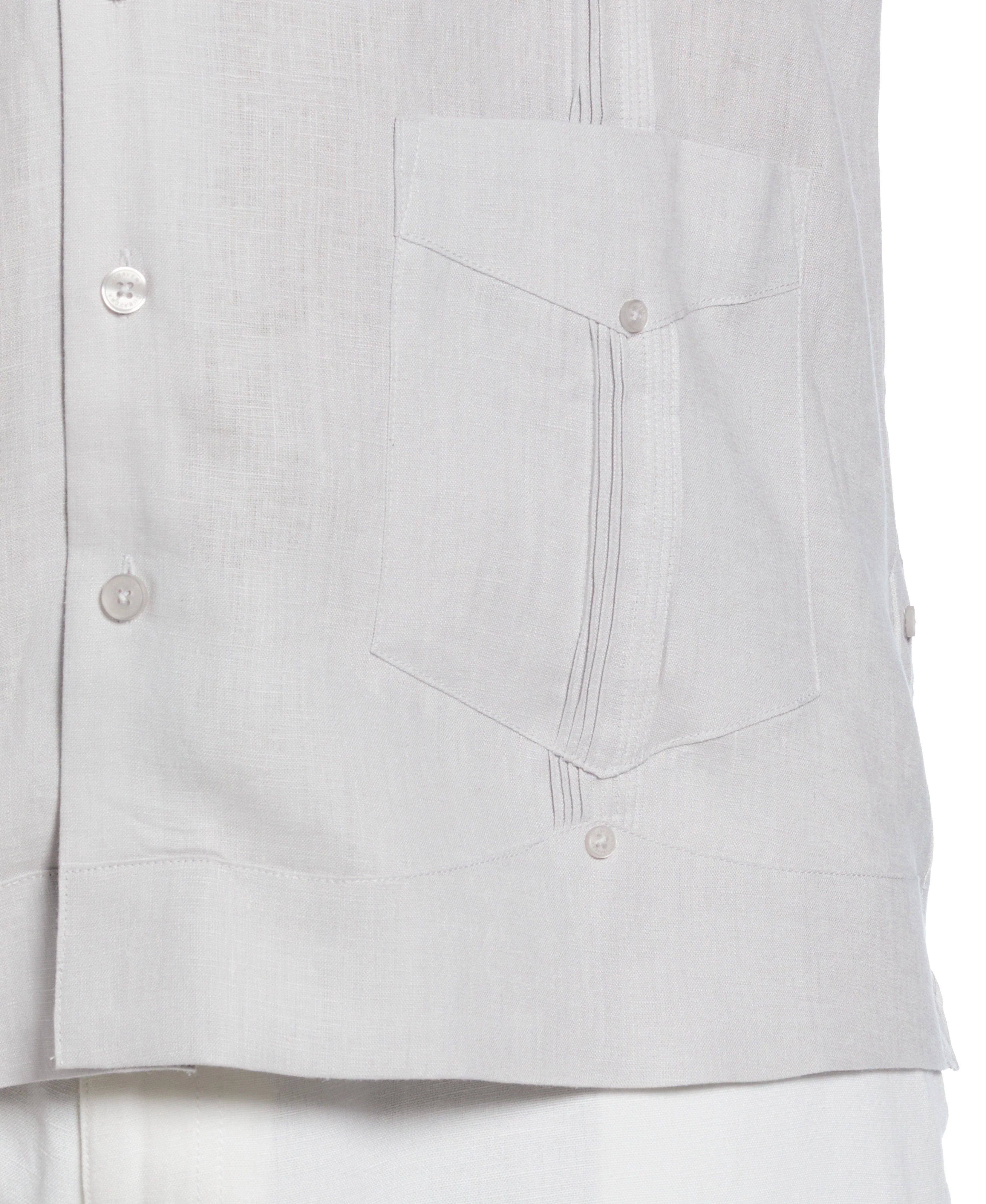 Big & Tall 100% Linen Classic Guayabera Shirt - Short Sleeve - Image 62