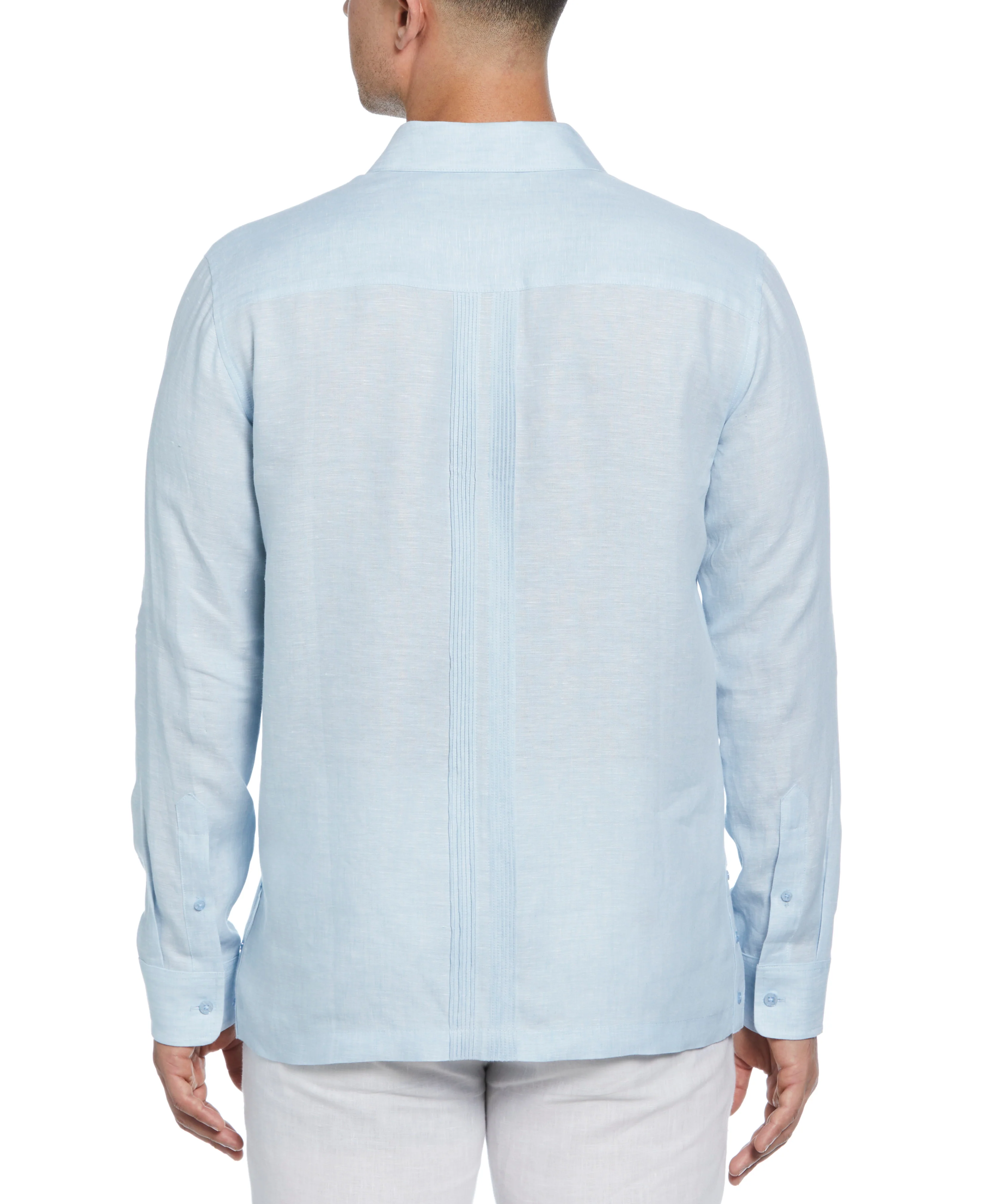 Multi-Tuck Linen Guayabera - Image 18