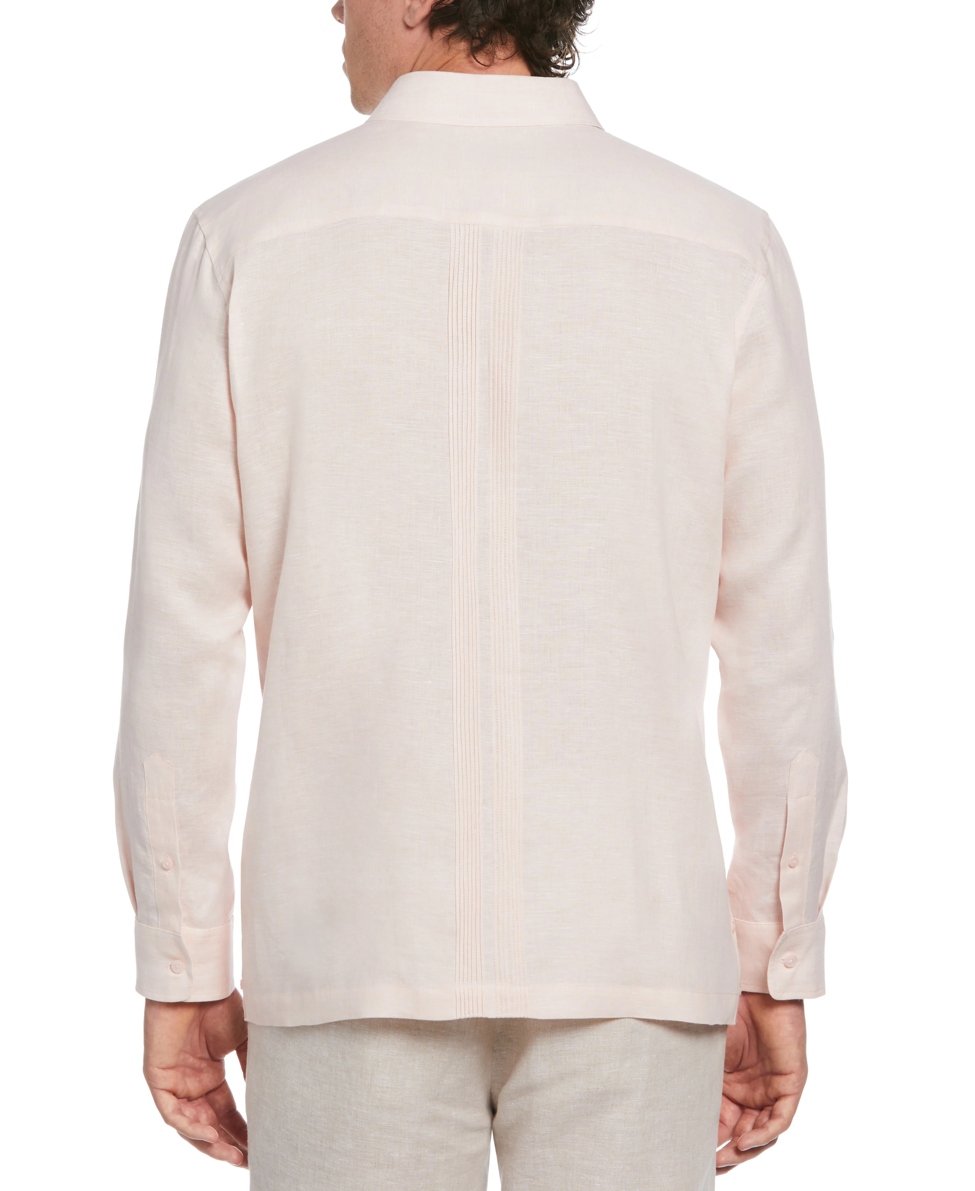 Multi-Tuck Linen Guayabera - Image 3