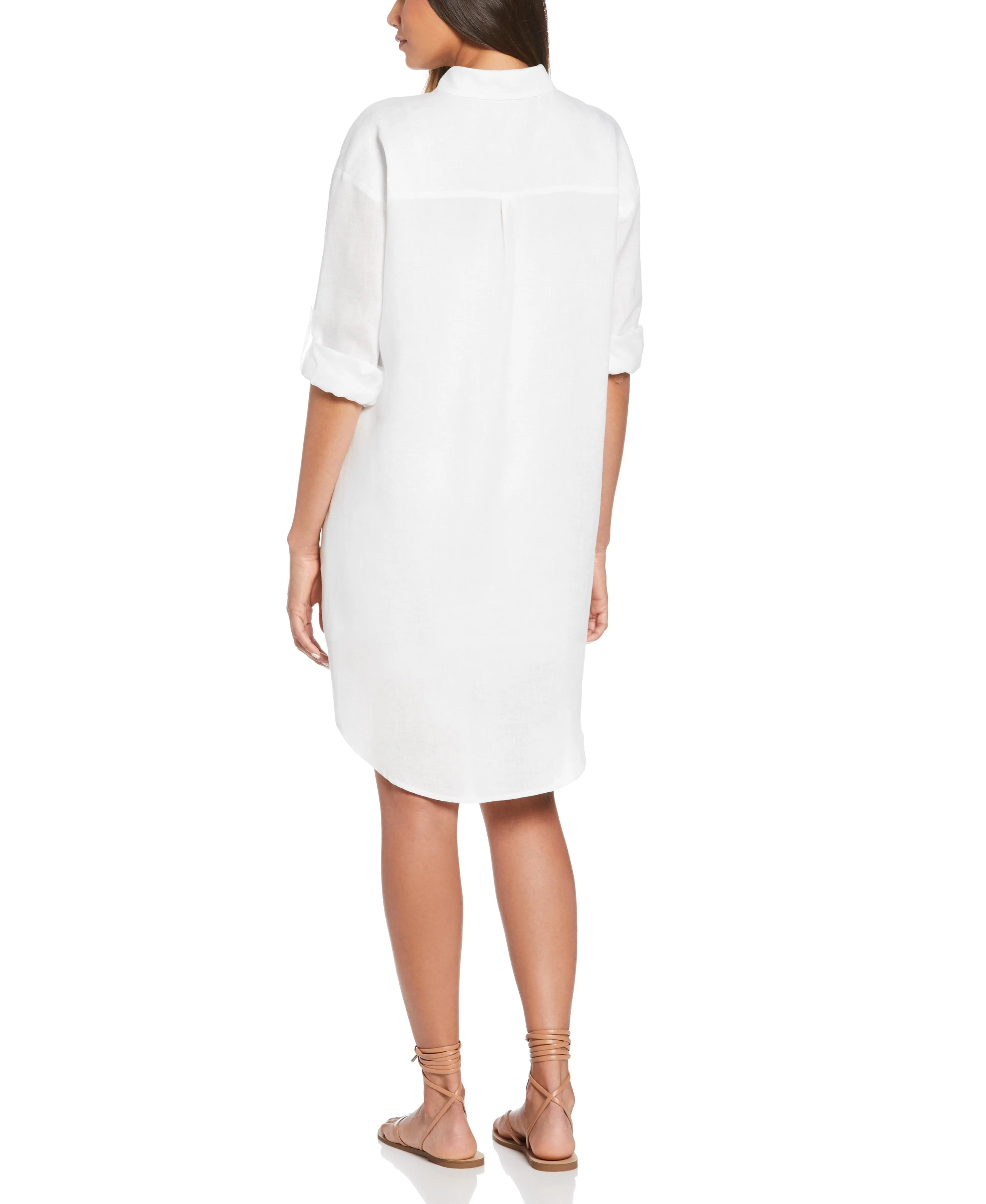 Linen Shirt Dress - Image 2