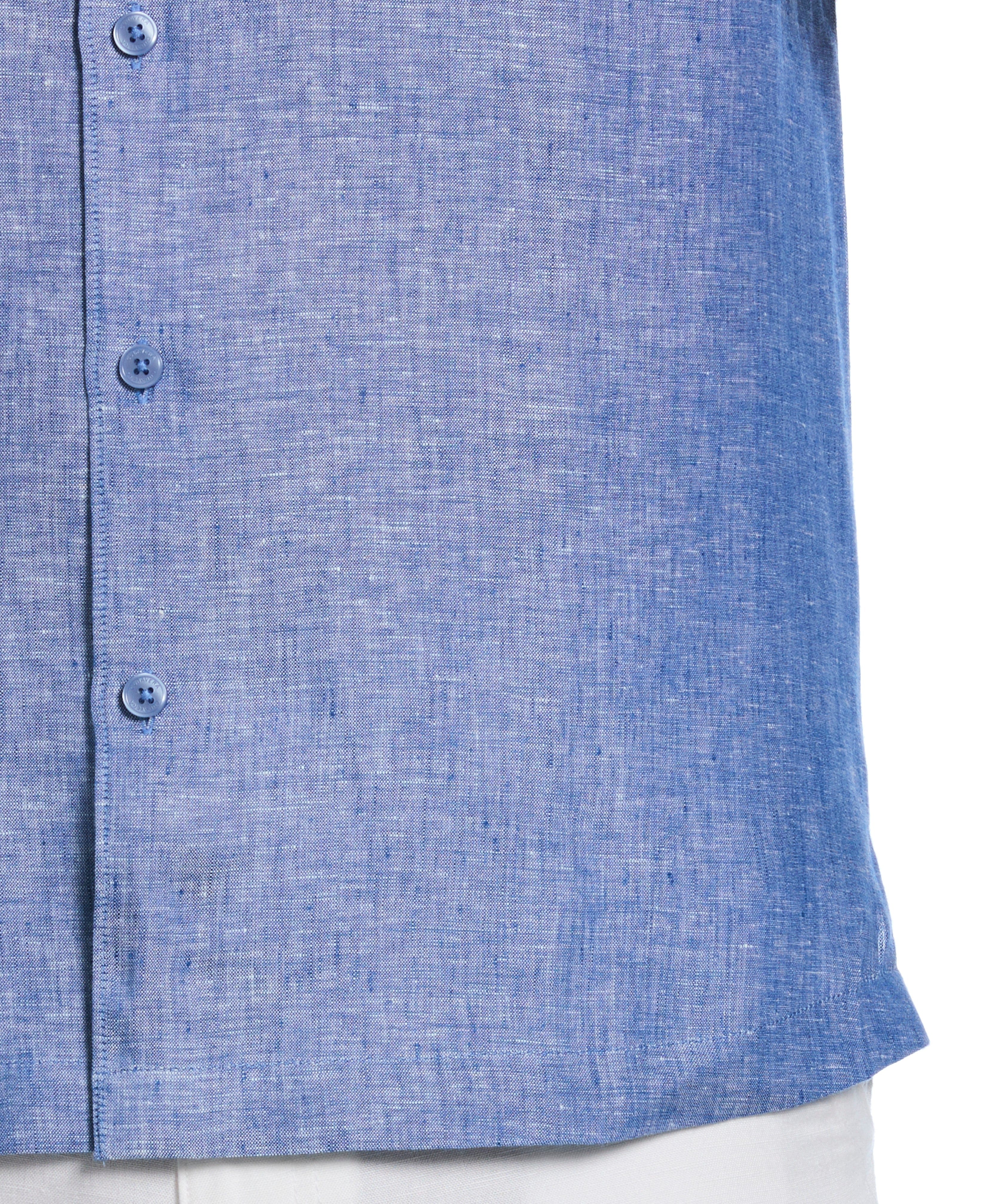 Classic Two-Tone Linen Shirt - Image 15