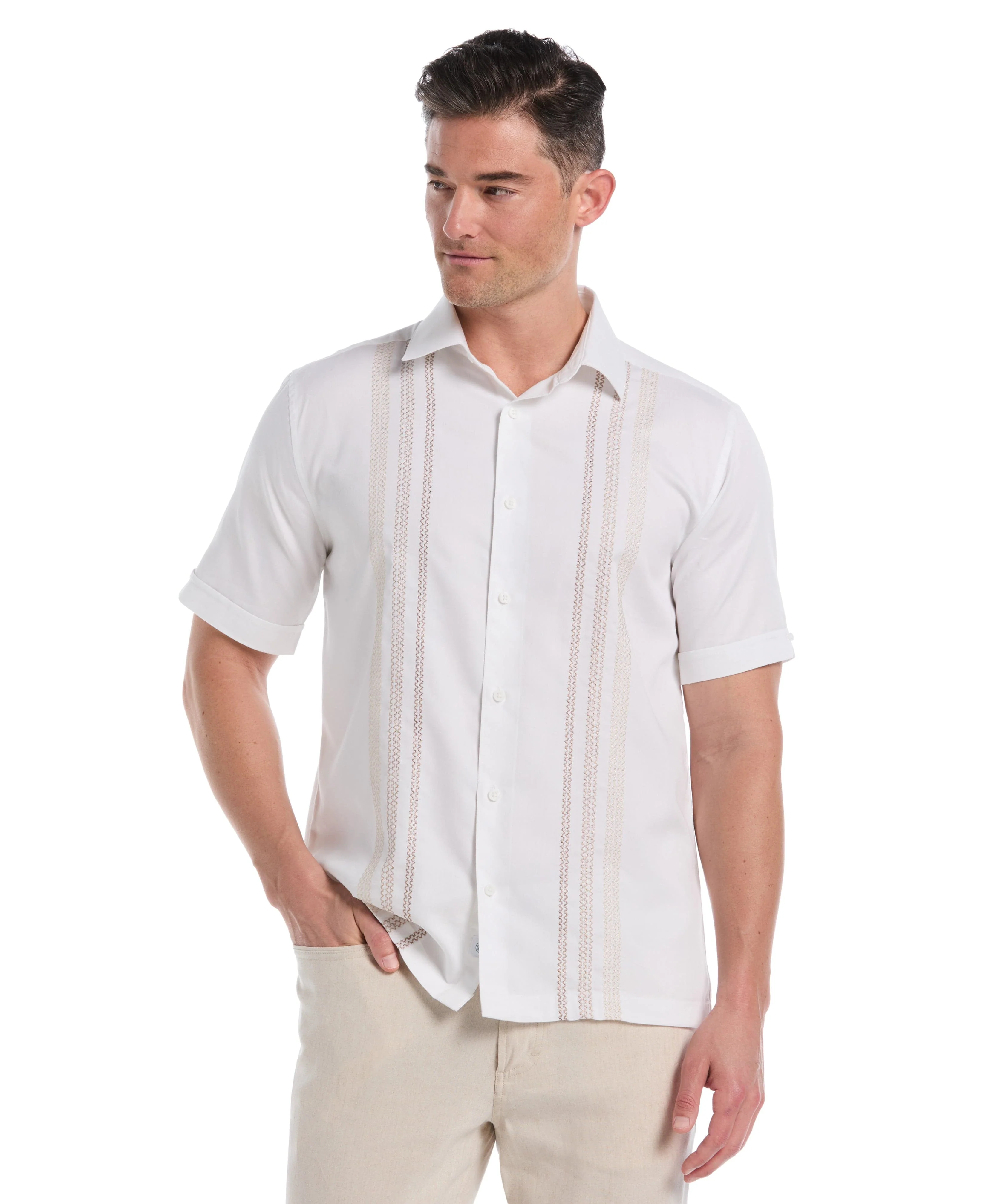 Ombre Embroidered Panel Shirt
