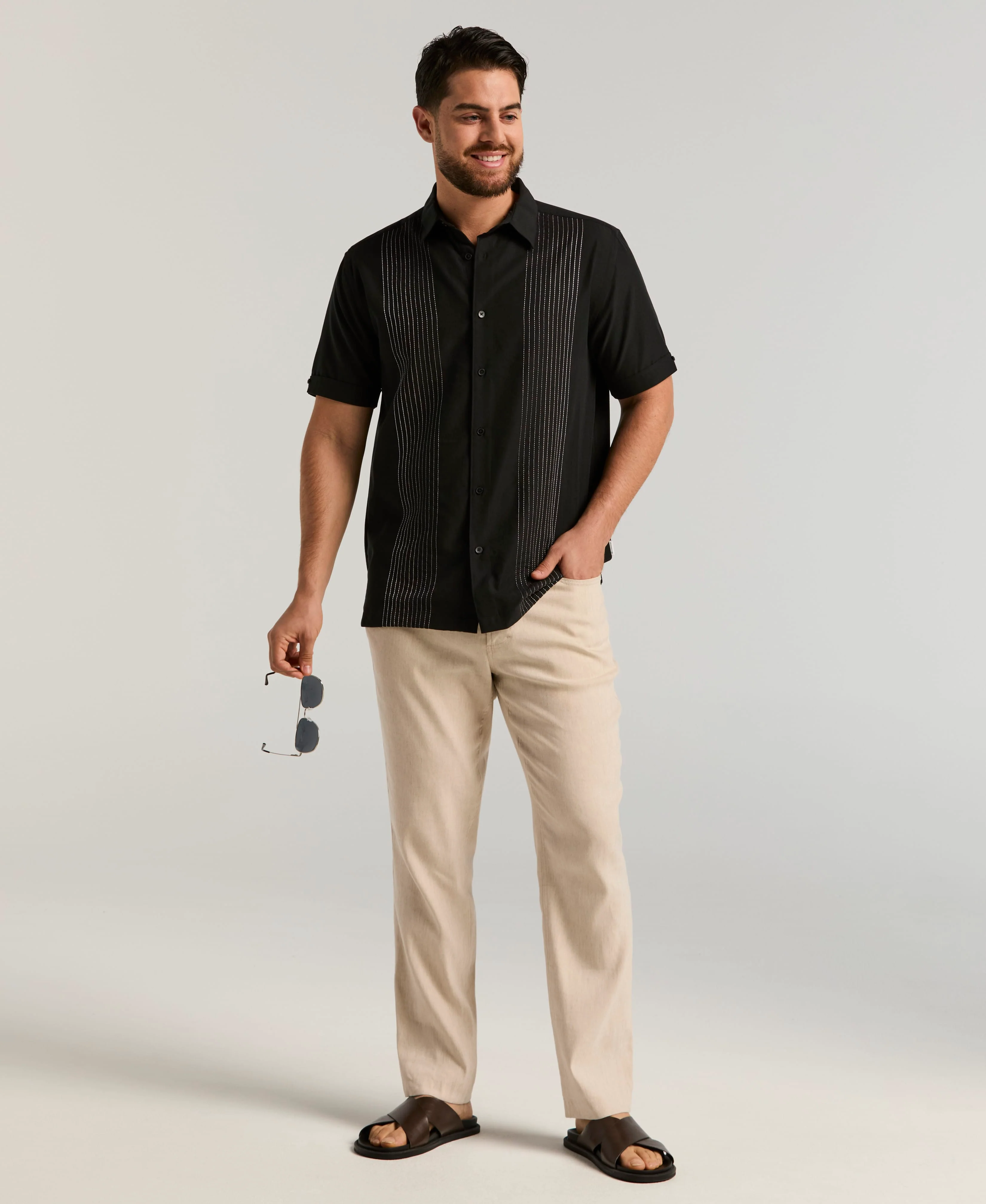 Ombre Embroidered Panel Shirt - Image 10