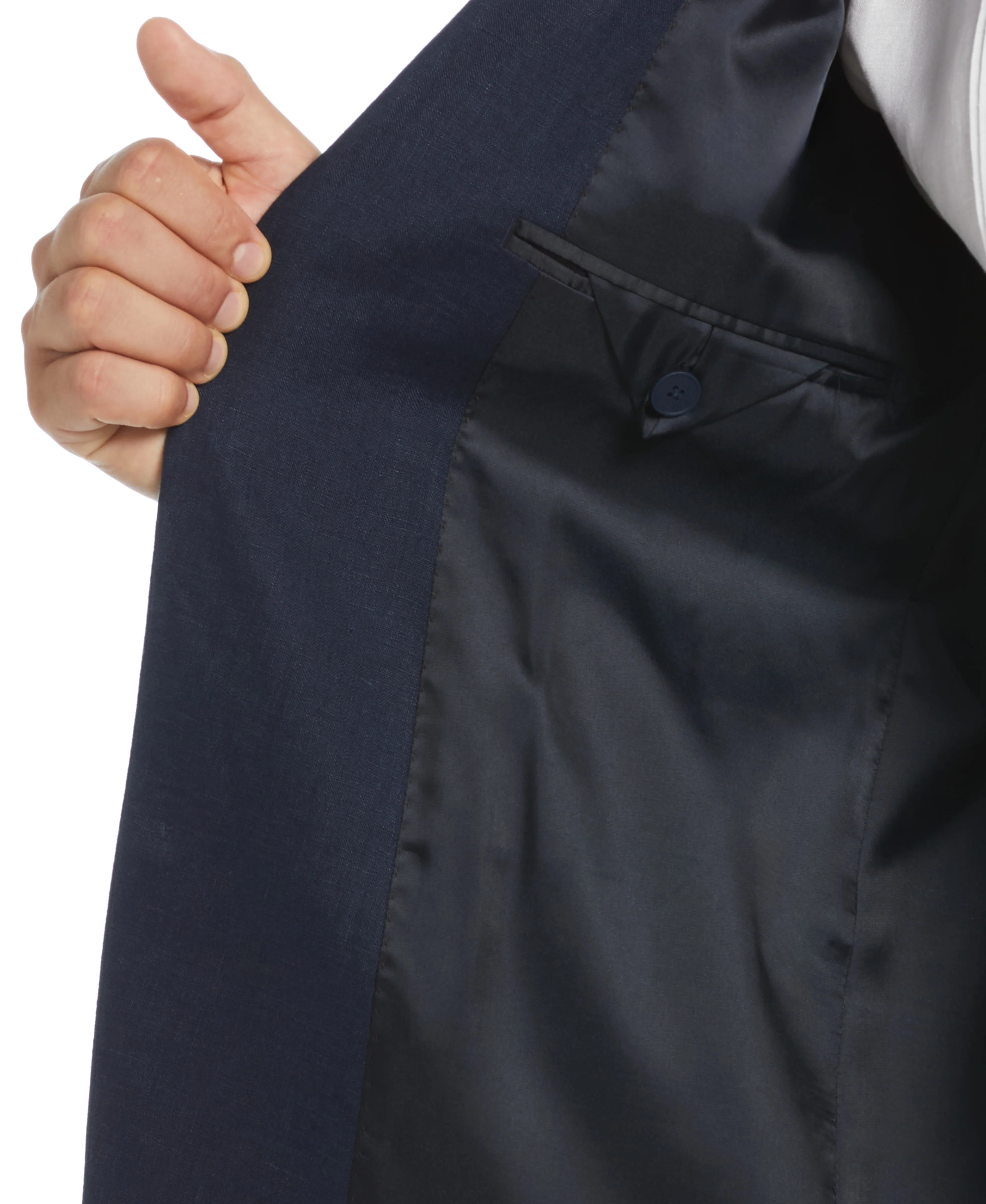 100% Linen Single-Breasted Suit Jacket - Image 4