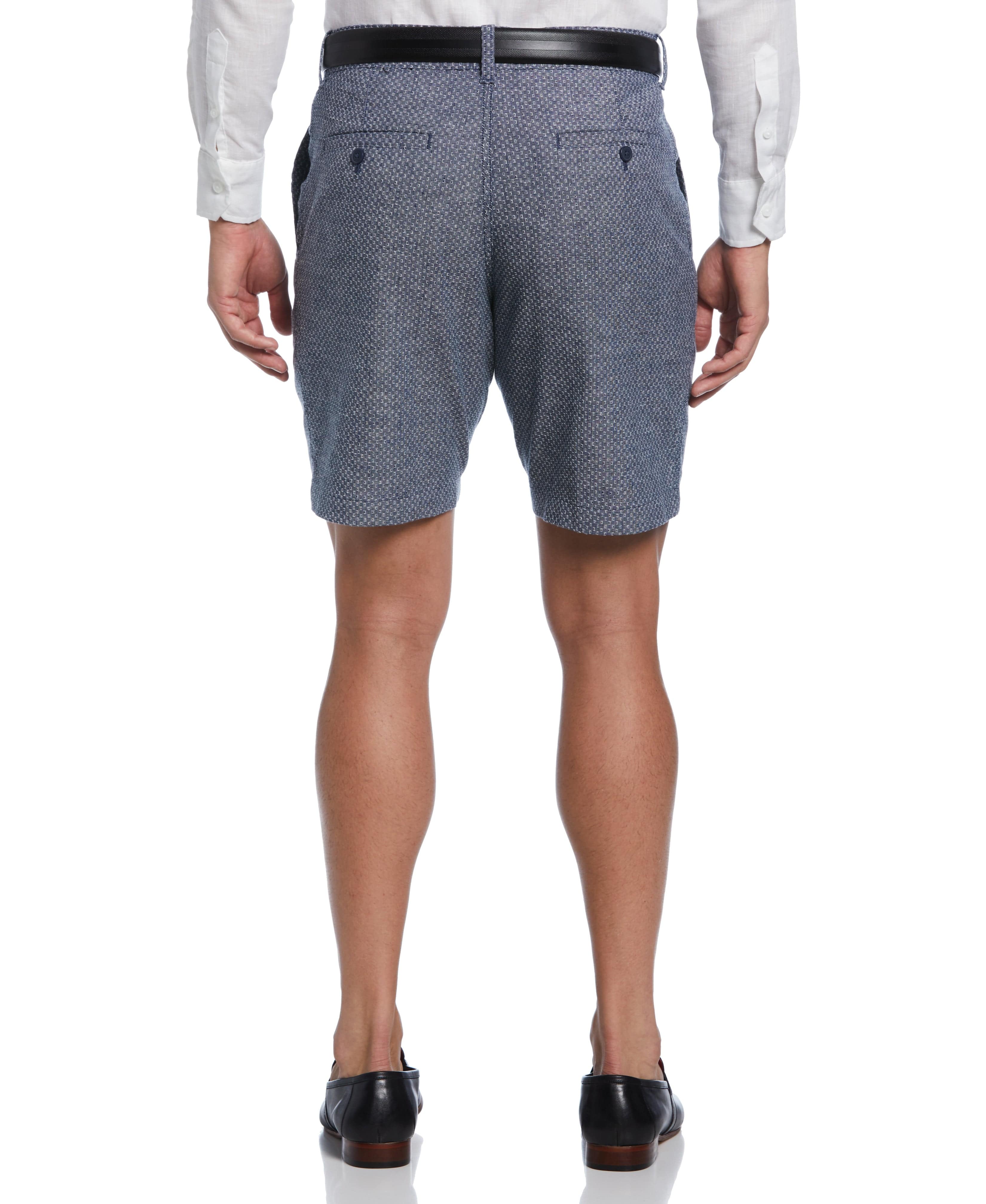 Textured Linen-Blend Flat Front Short - Image 2