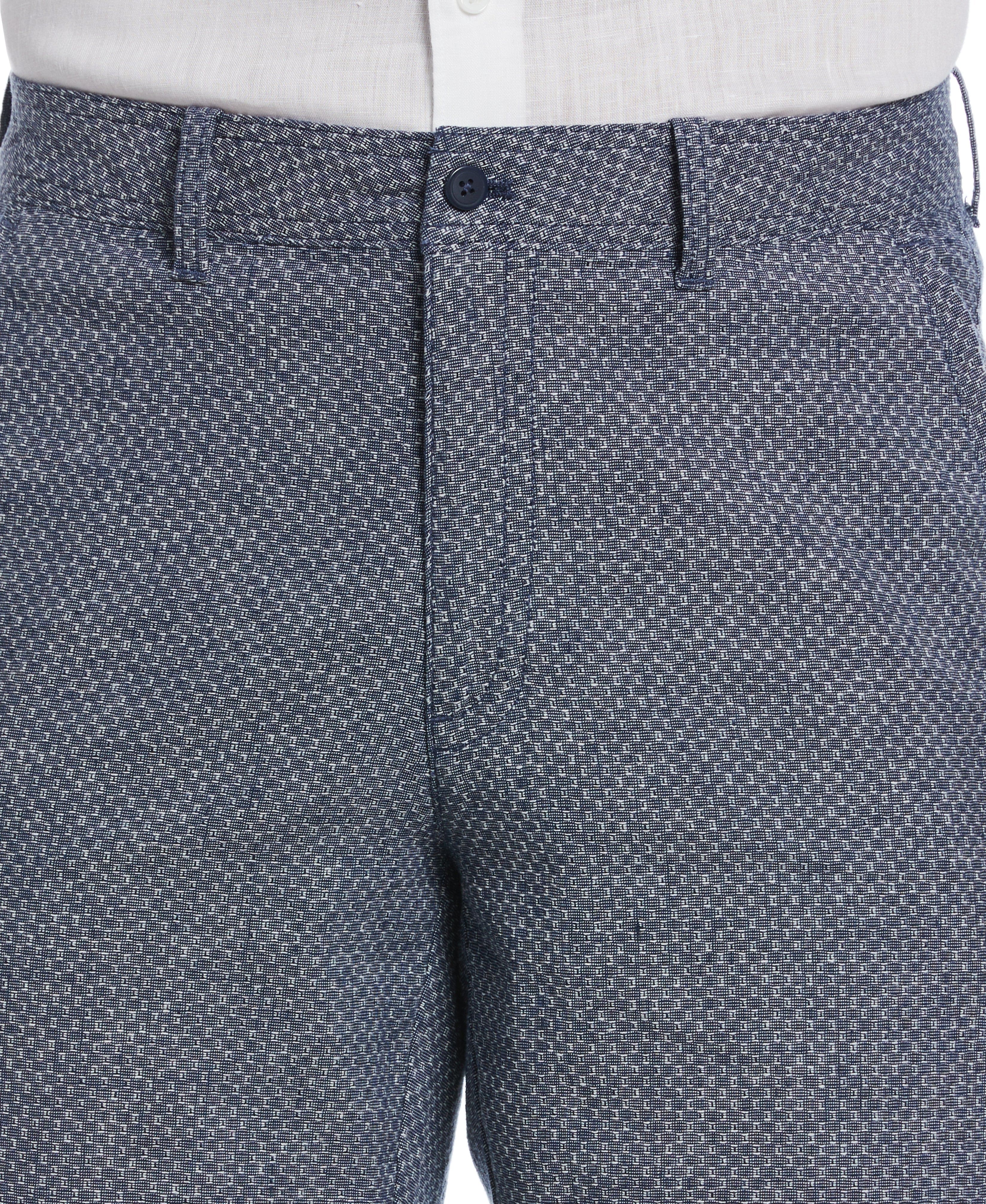 Textured Linen-Blend Flat Front Short - Image 3