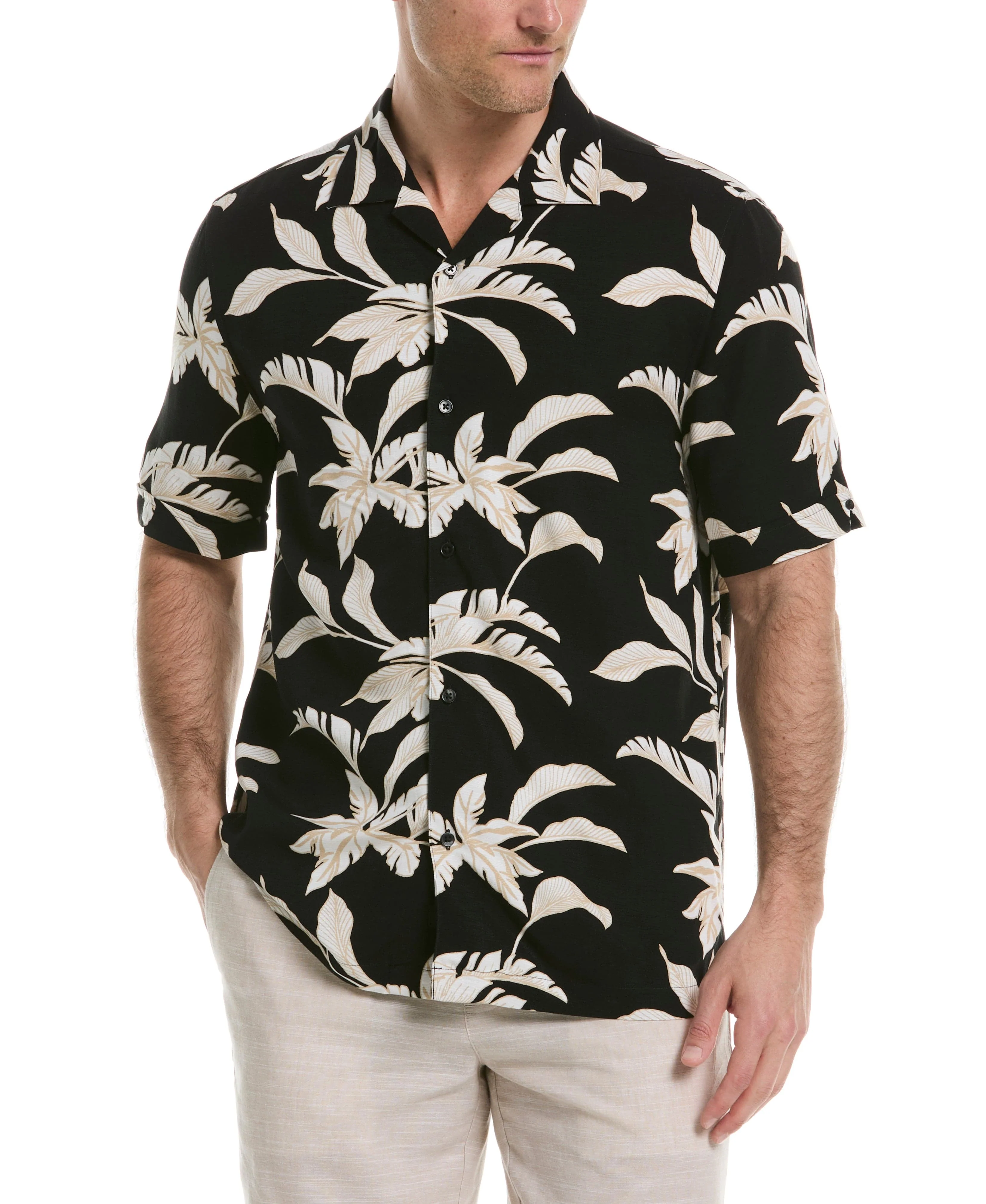 All-Over Tropical Print Shirt