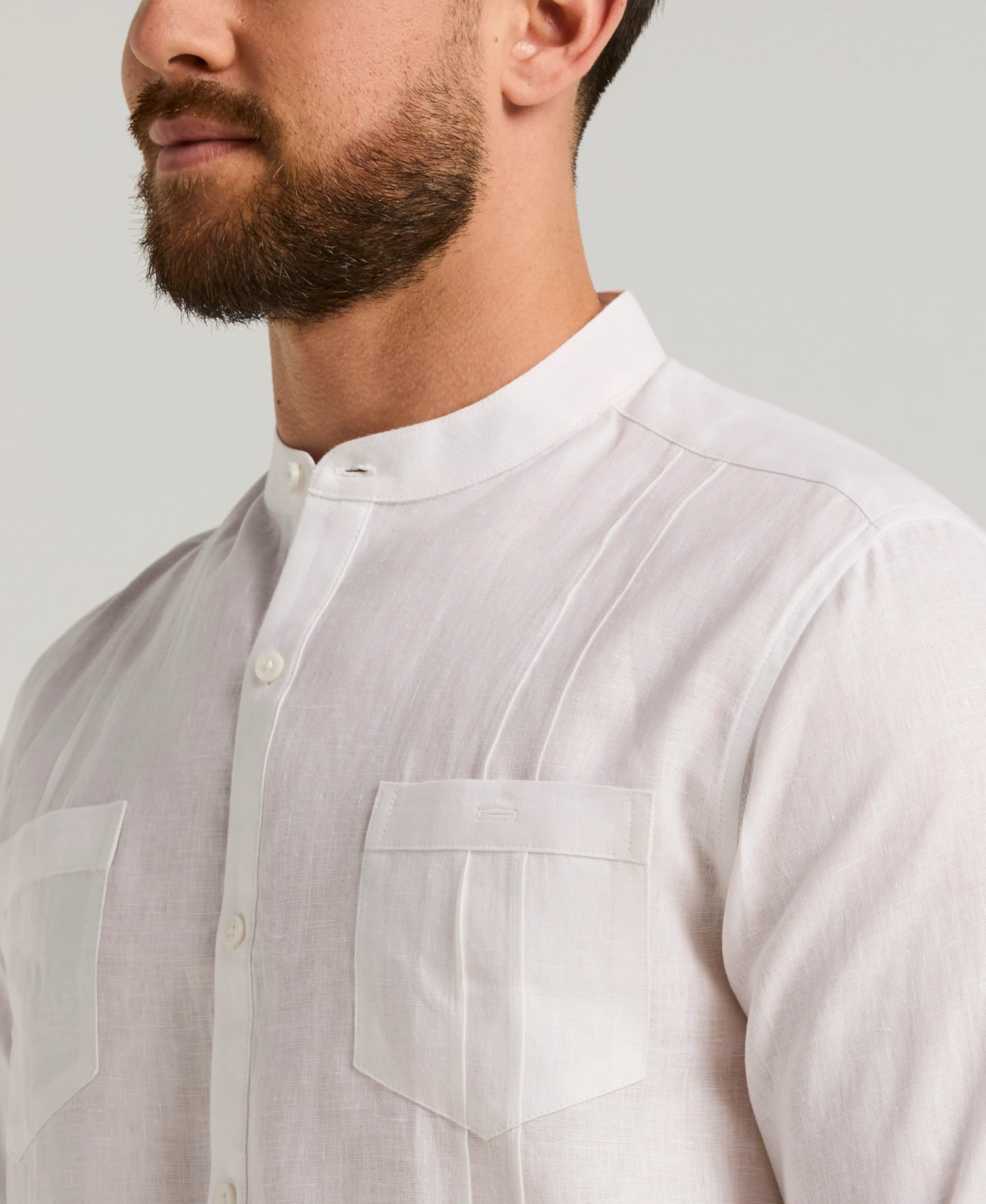 2-Pocket Pintuck Popover Shirt - Image 3