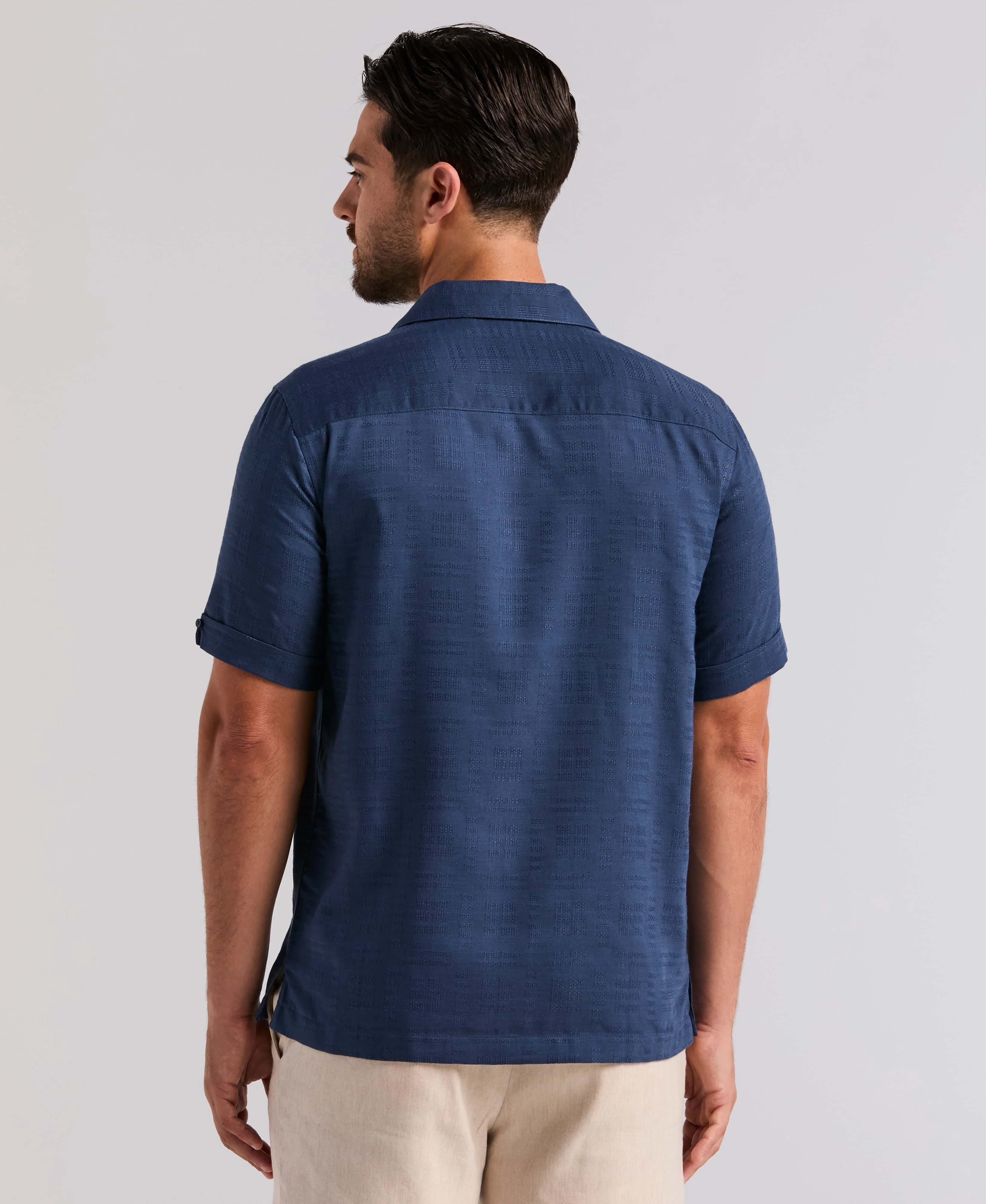 Window Dobby Camp Collar Shirt - Image 3